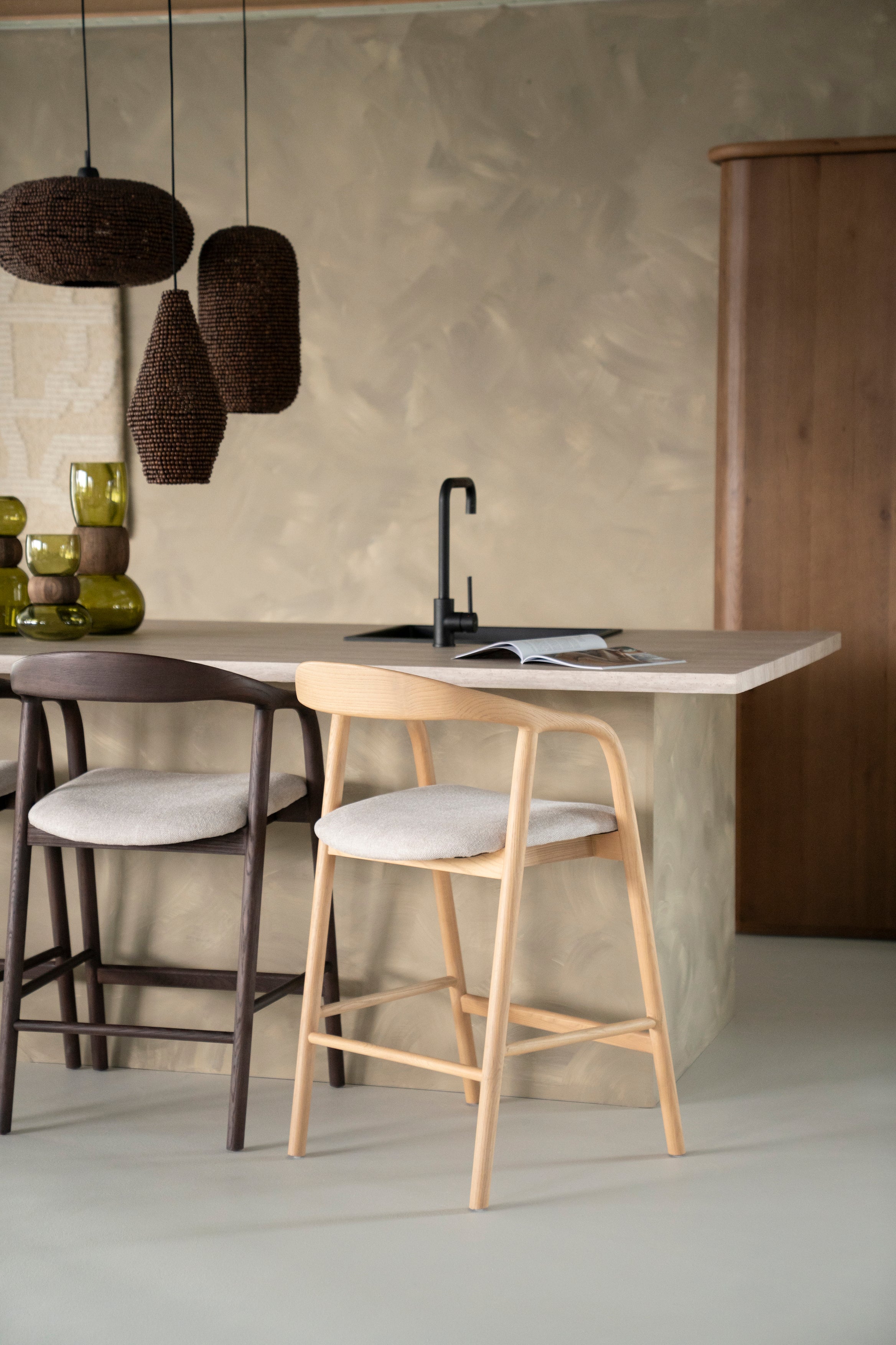 RAYVEN Stool light ash wood