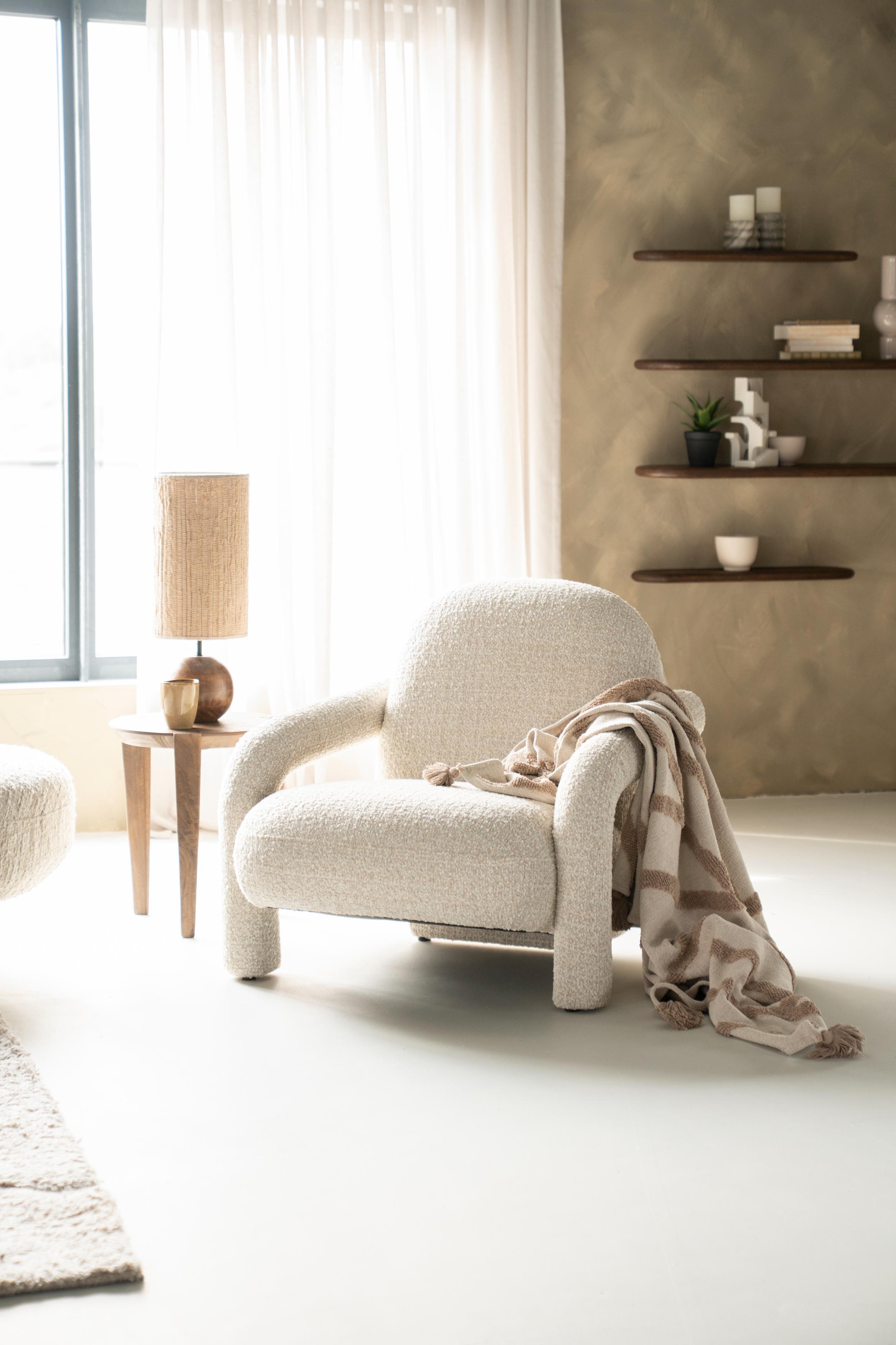 MONICA armchair light beige