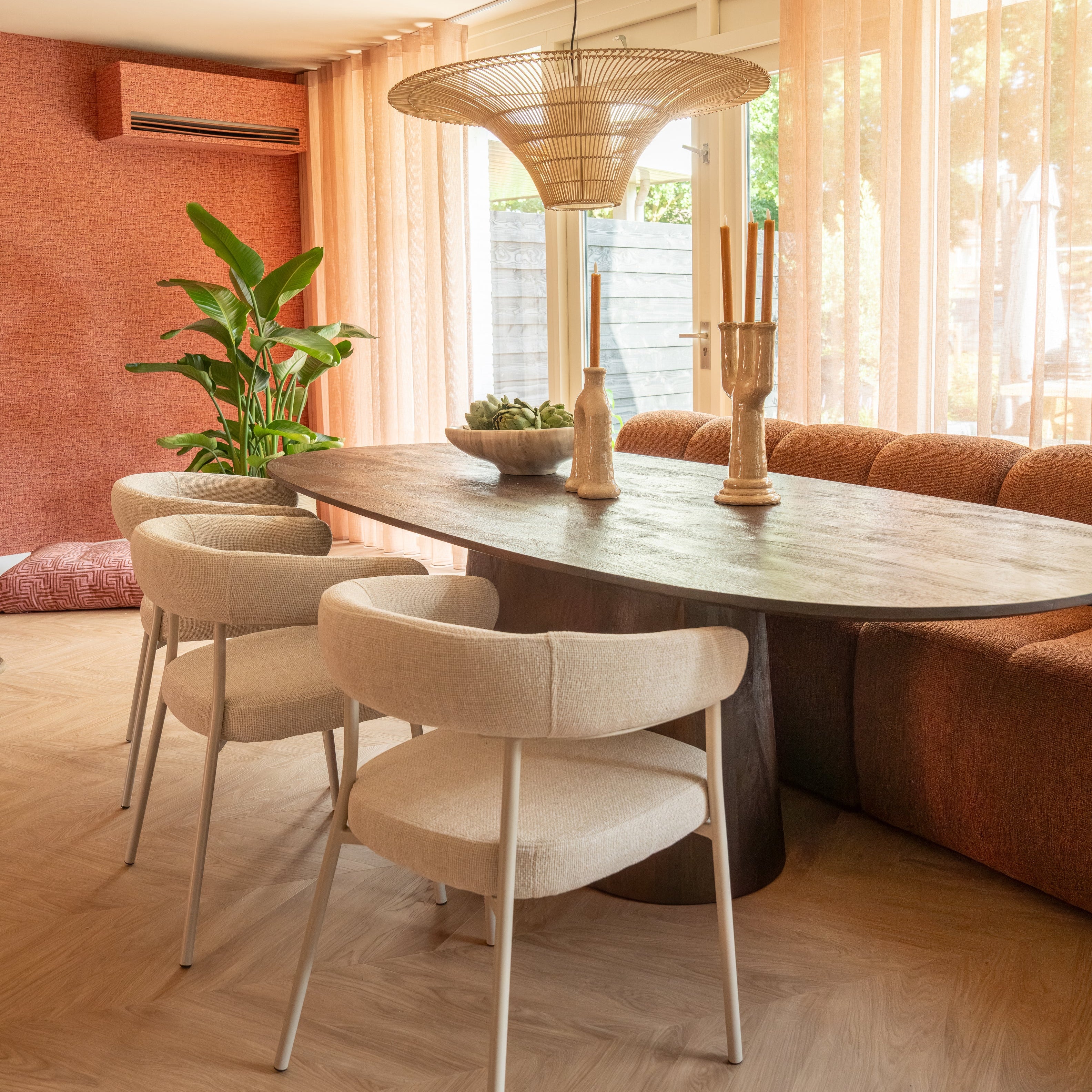 Stół owalny ARON drewno mango