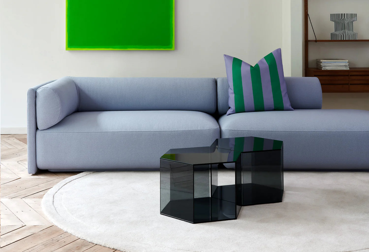 Ovaler Teppich NEO grün