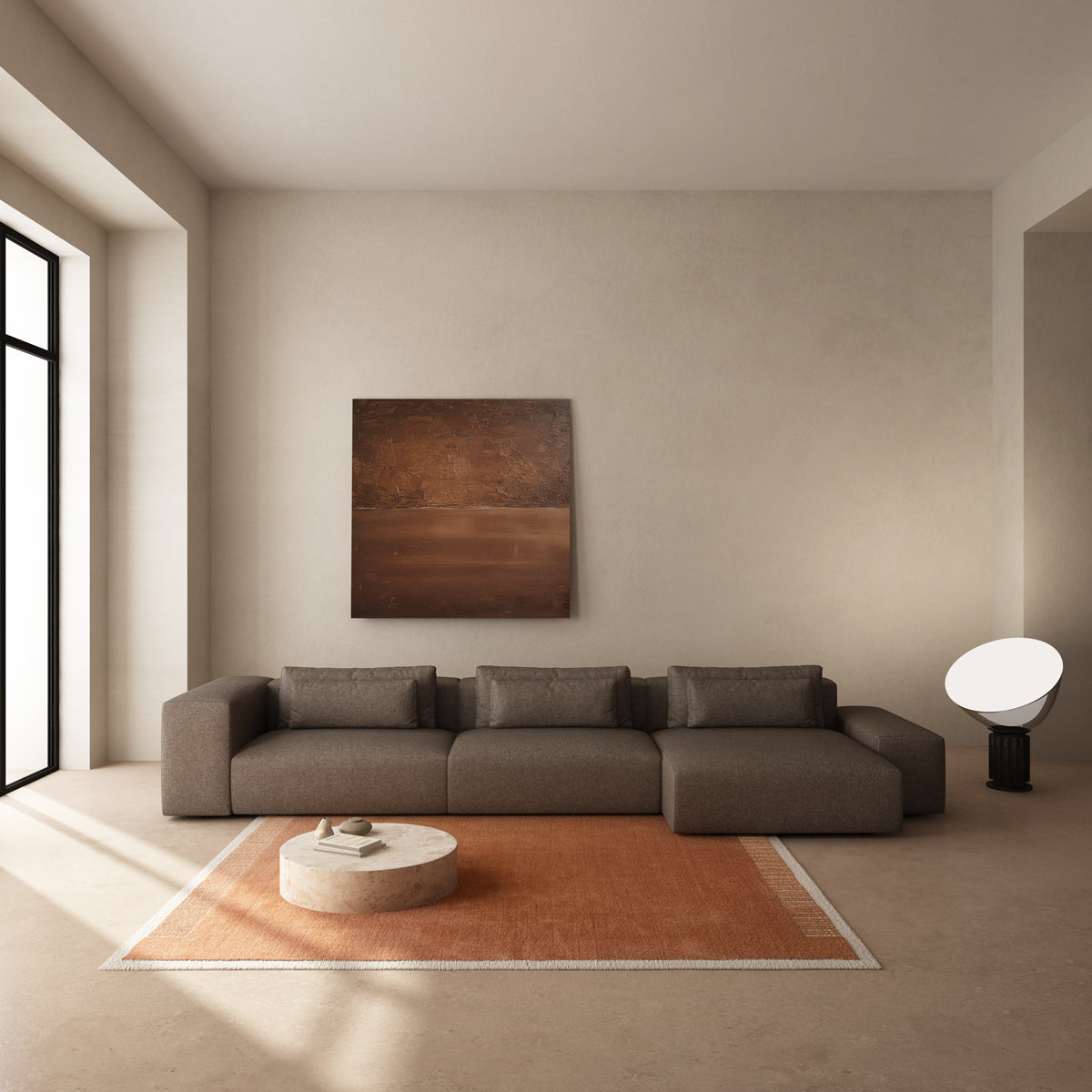 Modularer 6-Sitzer Links-Narożensofa FLAVIO gepolstert