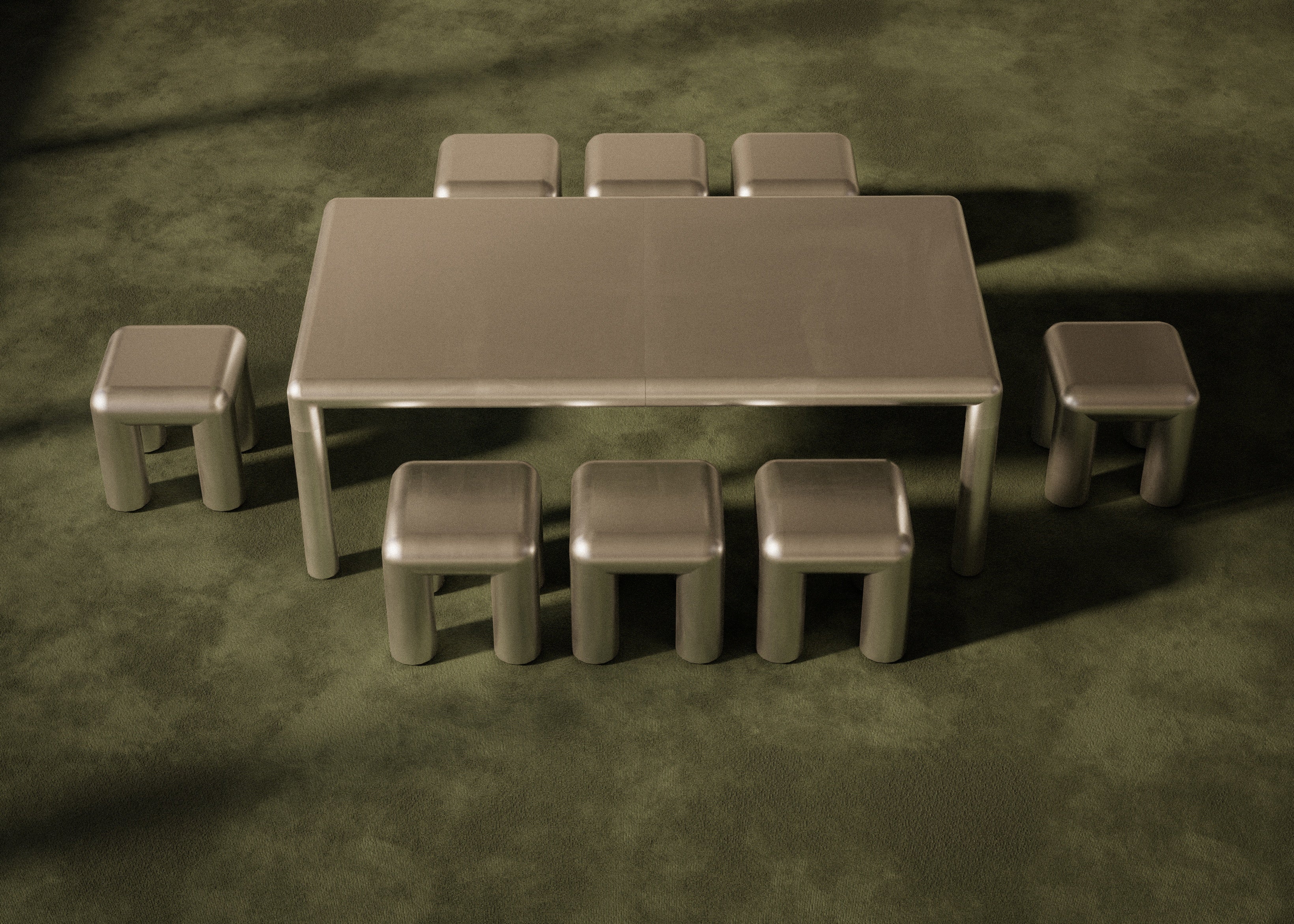 CUBIO aluminum table