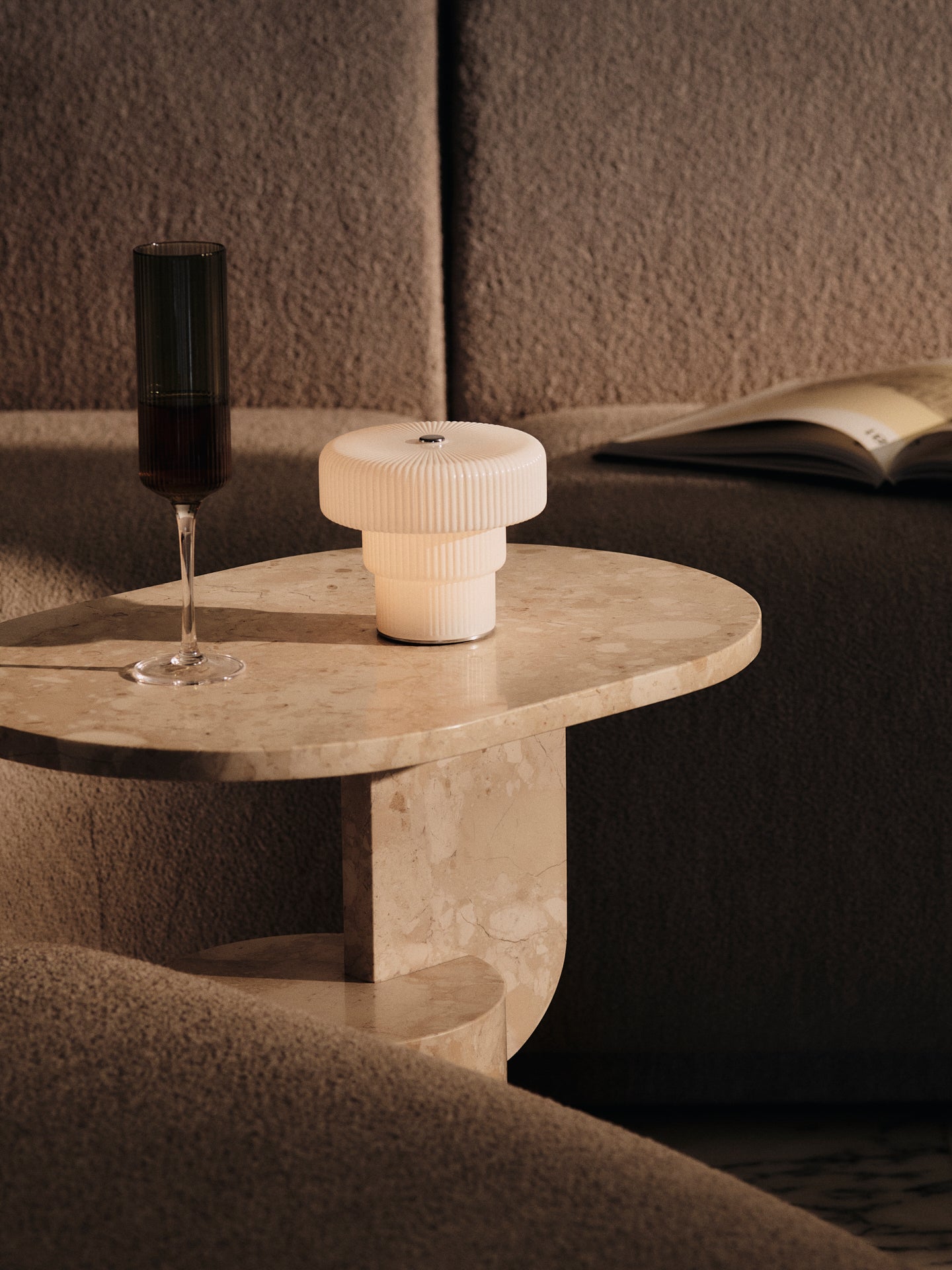 Portable lamp RIPPLE white