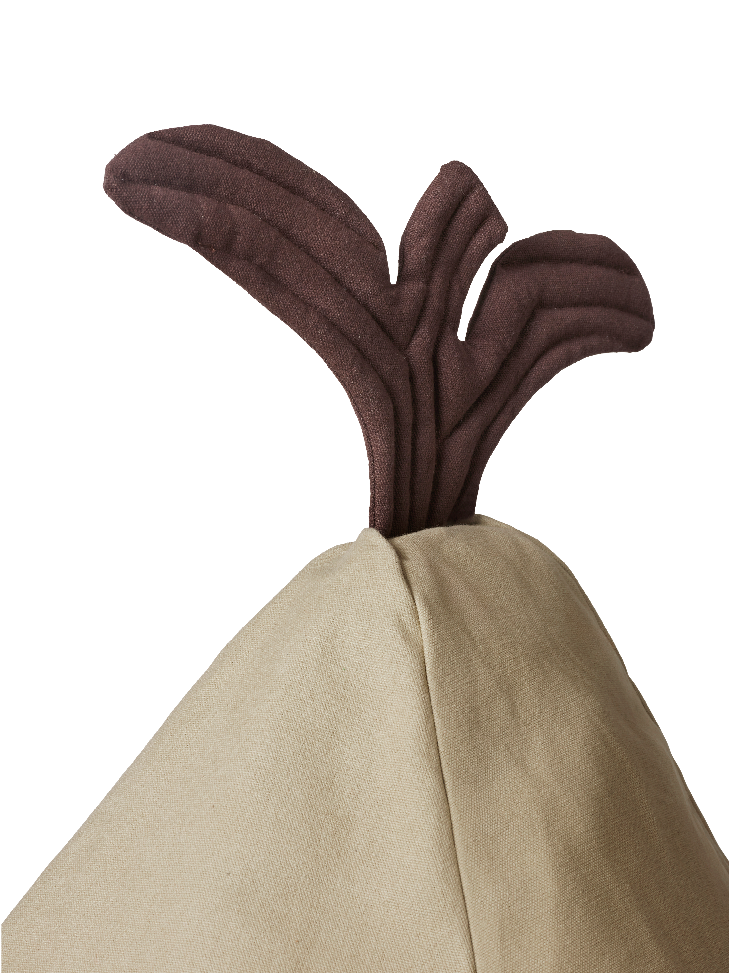 Bright Green Pouf PEAR with Brown [Klaudia]