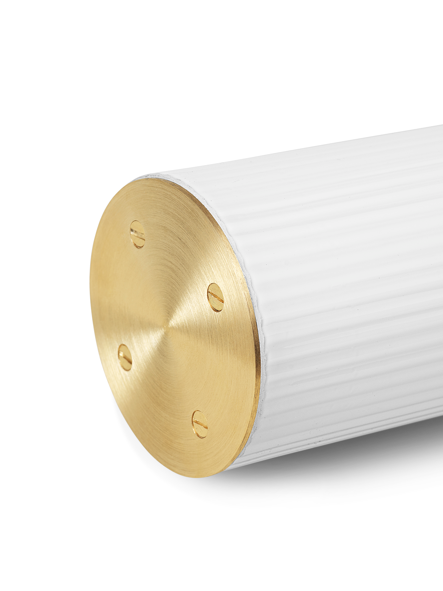 Pendant lamp VUELTA white with brass finish [Klaudia]