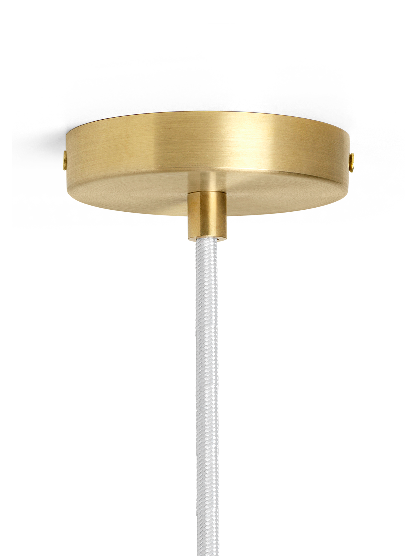 Pendant lamp VUELTA white with brass finish [Klaudia]