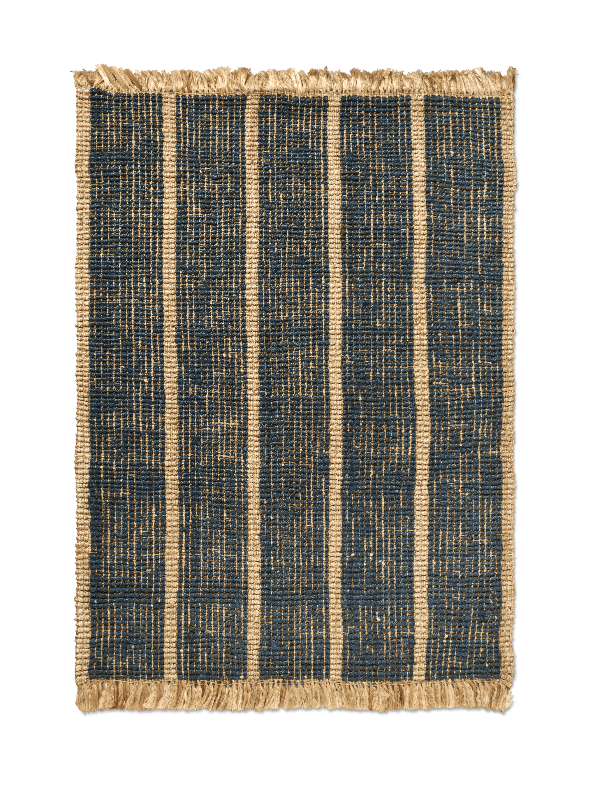 Teppich ATHENS STRIPES braun mit dunkelblau