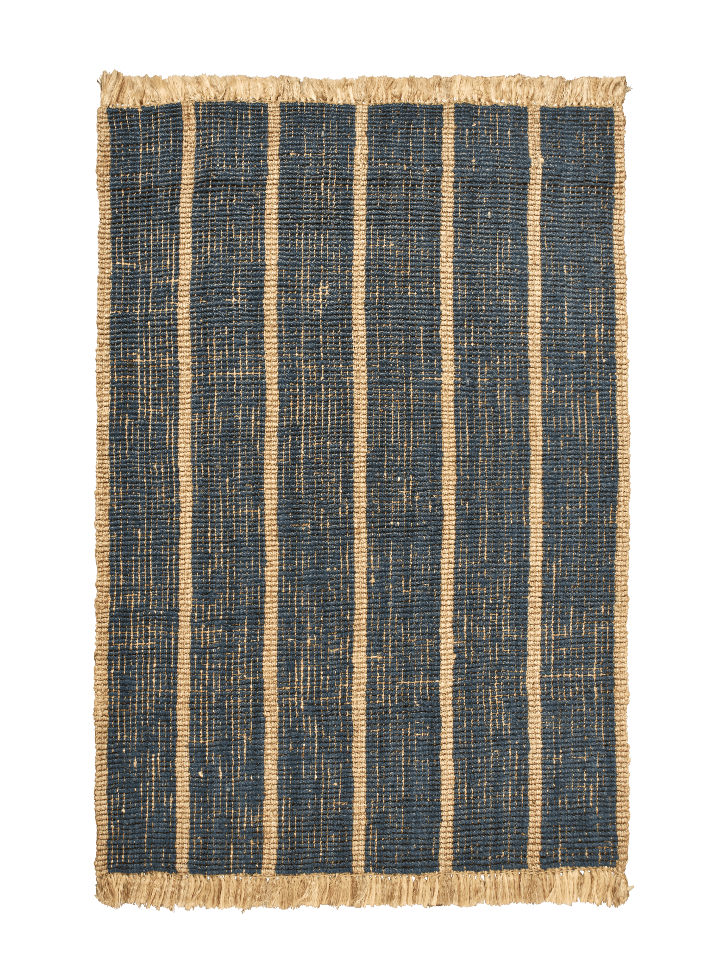 Teppich ATHENS STRIPES braun mit dunkelblau