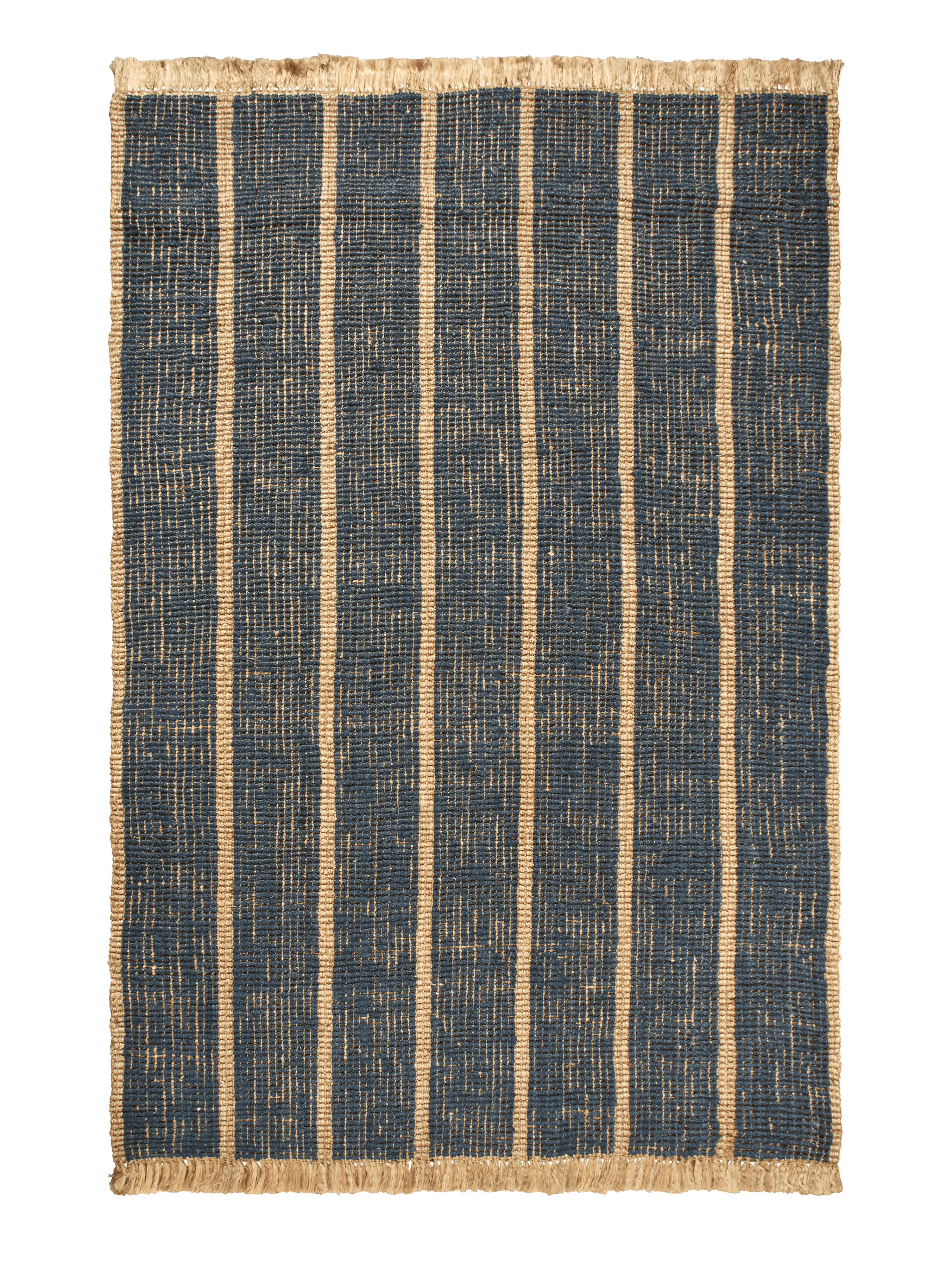 Teppich ATHENS STRIPES braun mit dunkelblau