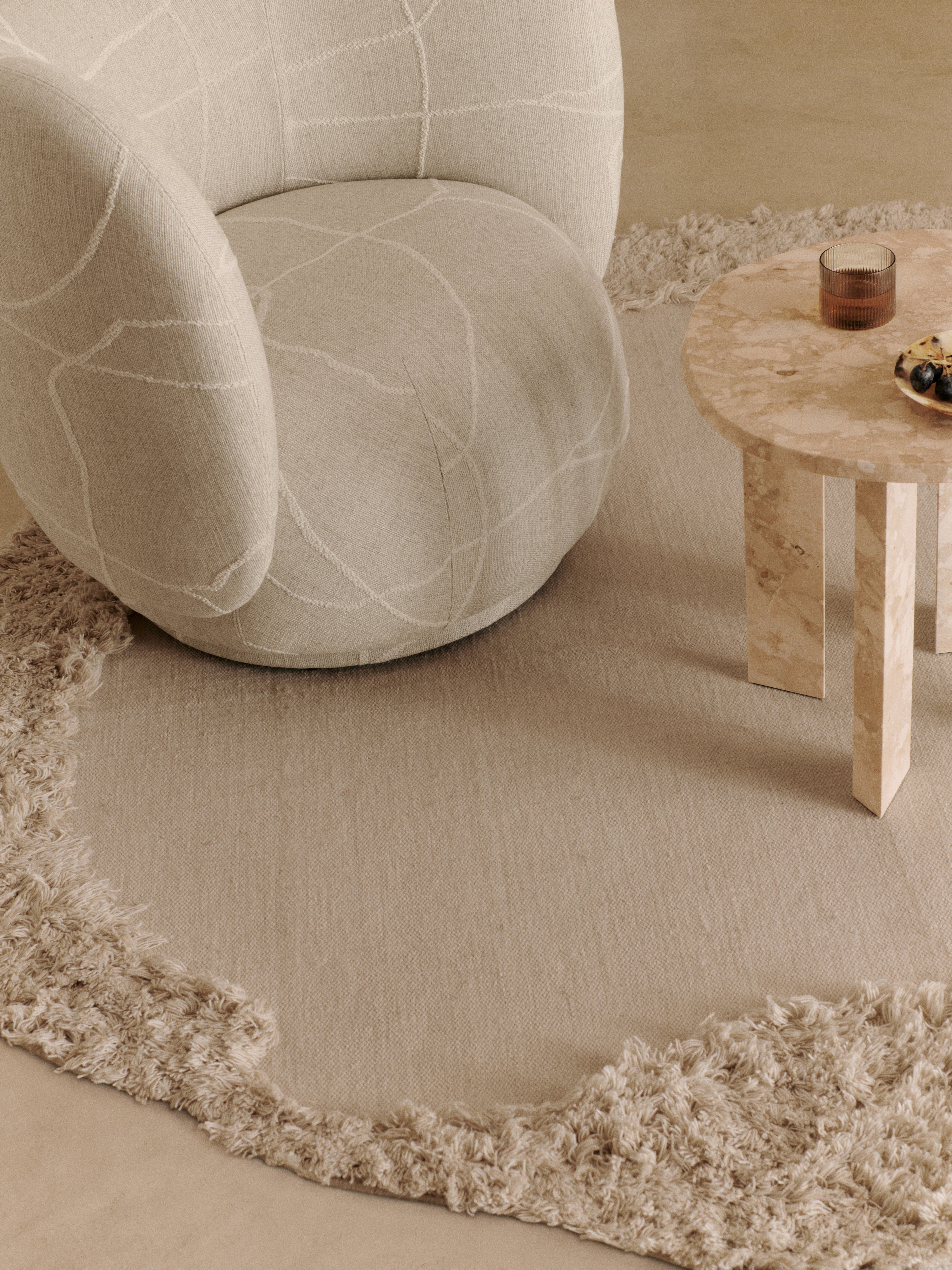 NORTE outdoor rug broken white