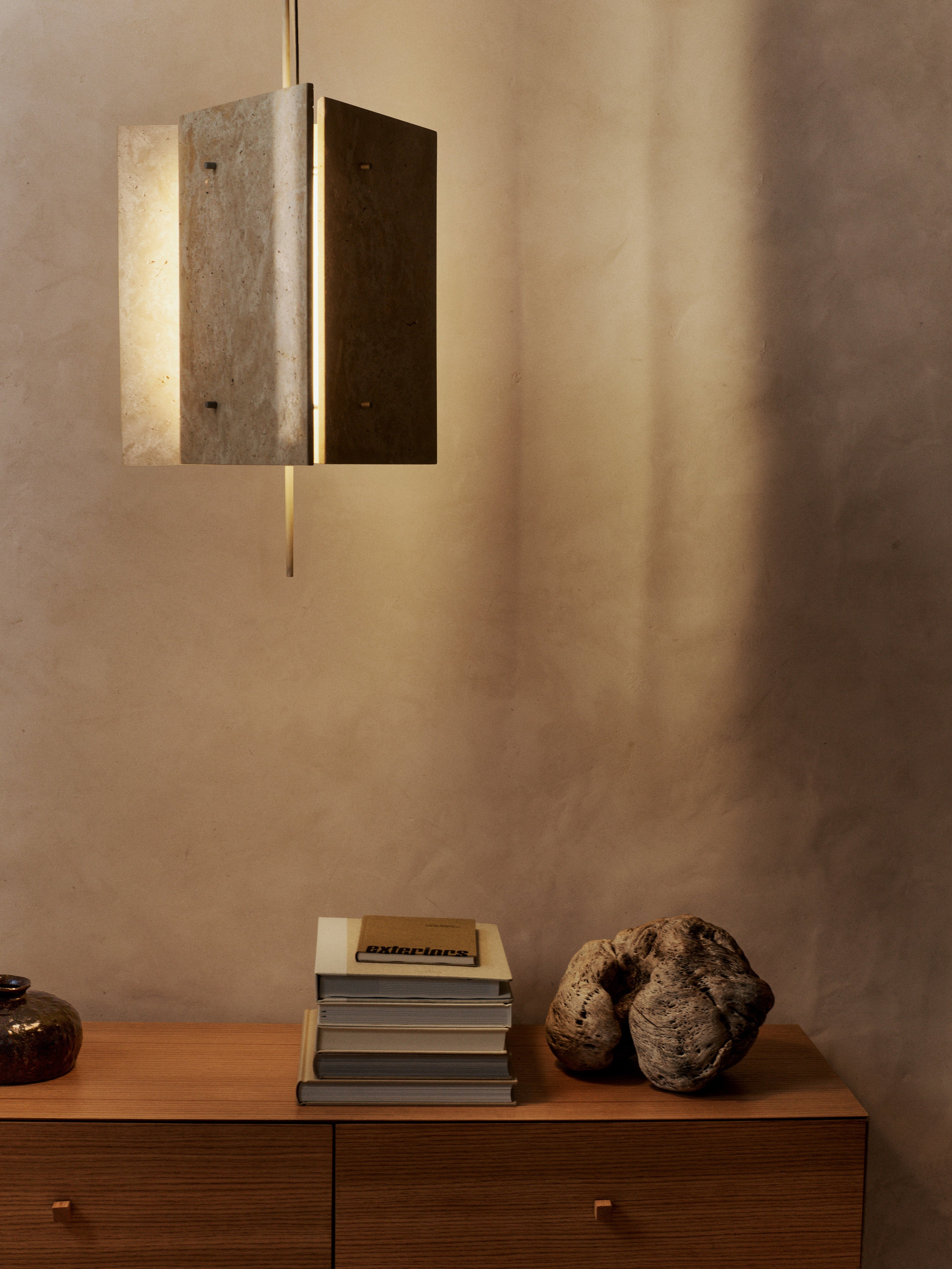 OESTE pendant lamp travertine