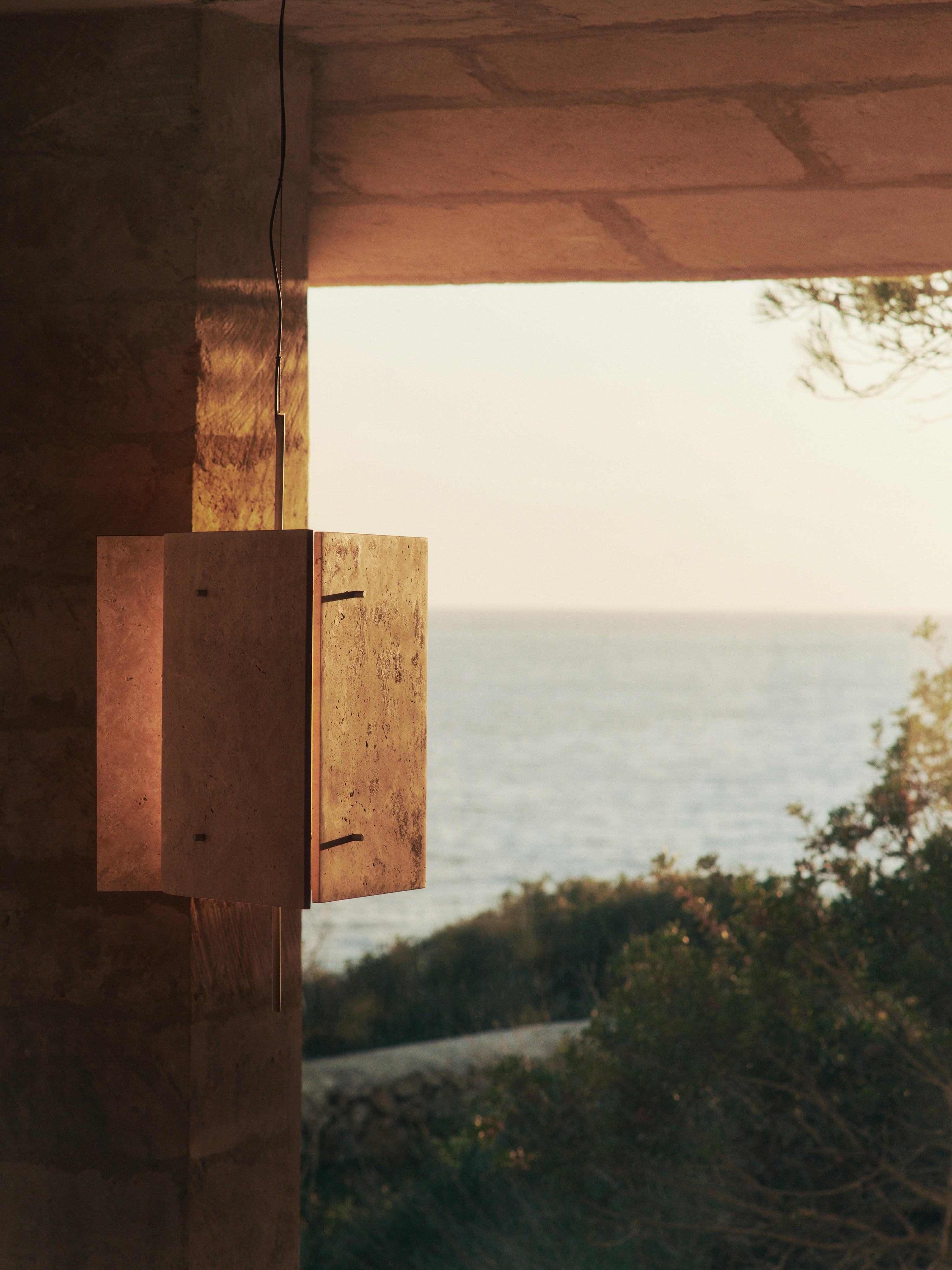 OESTE pendant lamp travertine