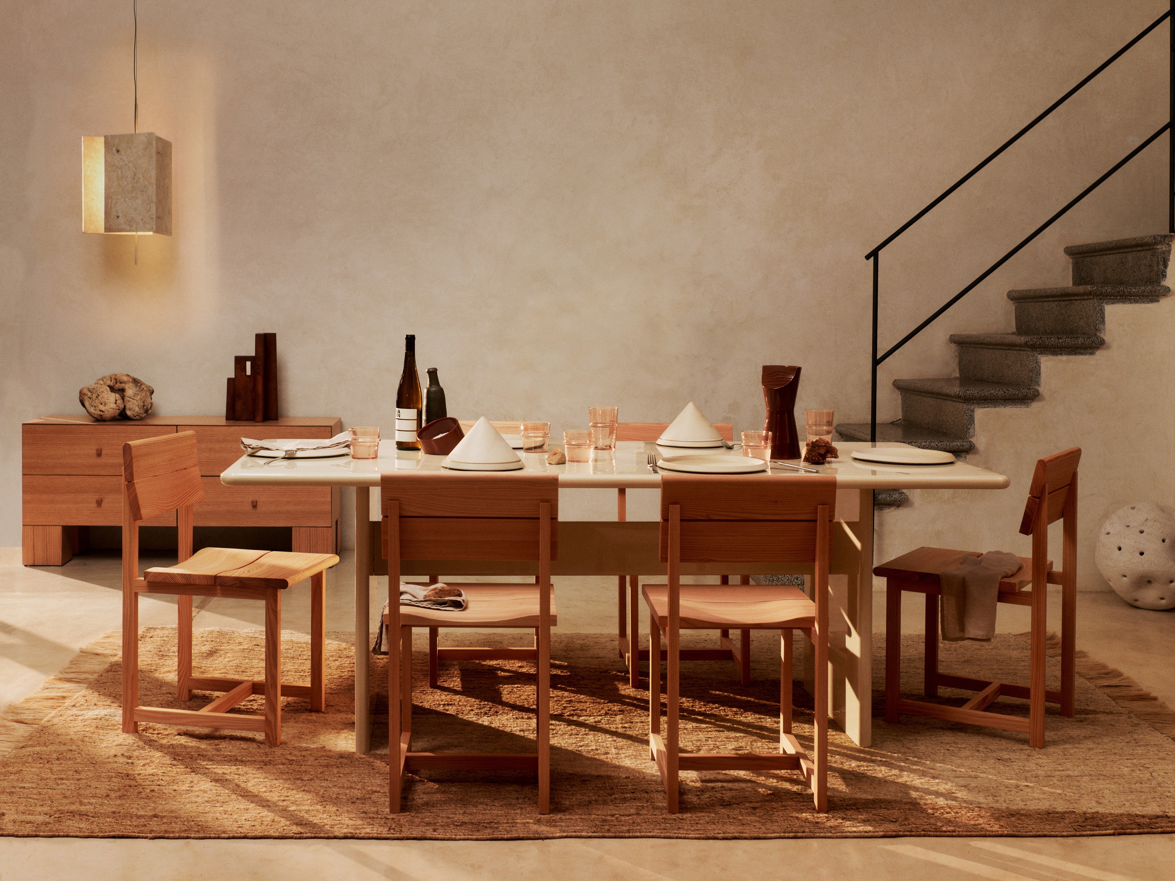 OESTE pendant lamp travertine