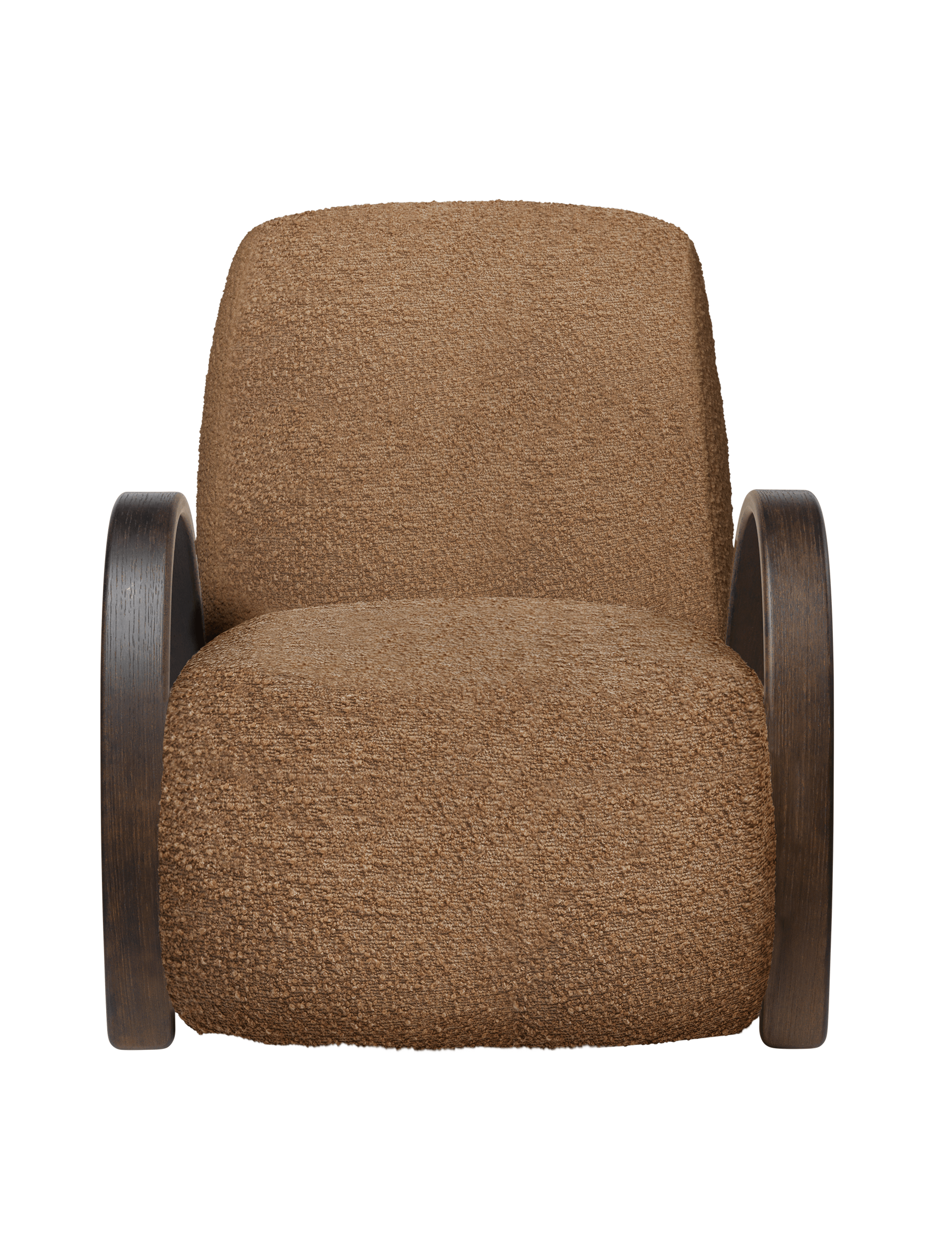 BUUR LOUNGE Armchair brown boucle