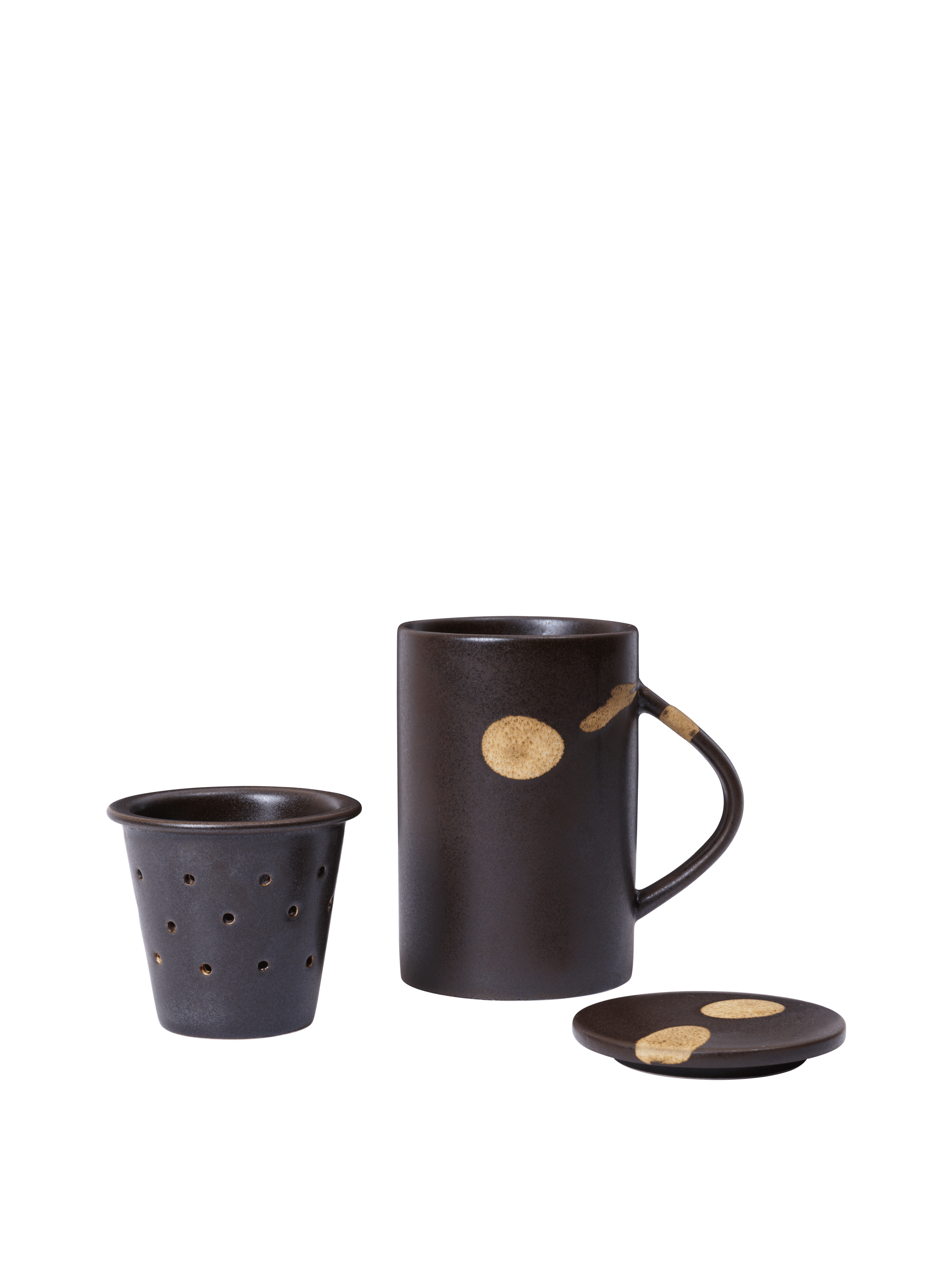 KOYO Dark Brown Mug with Lid