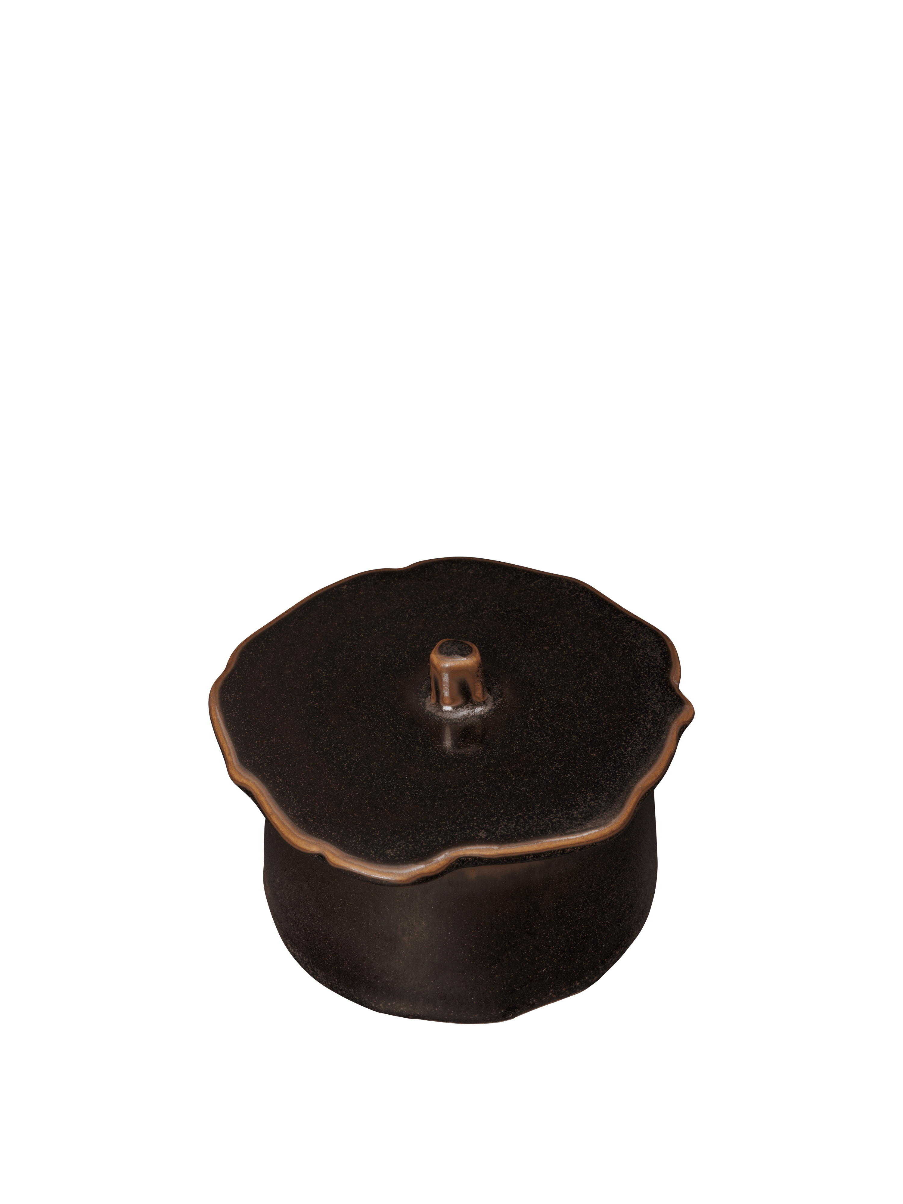 MARNEN Brown Jar with Lid