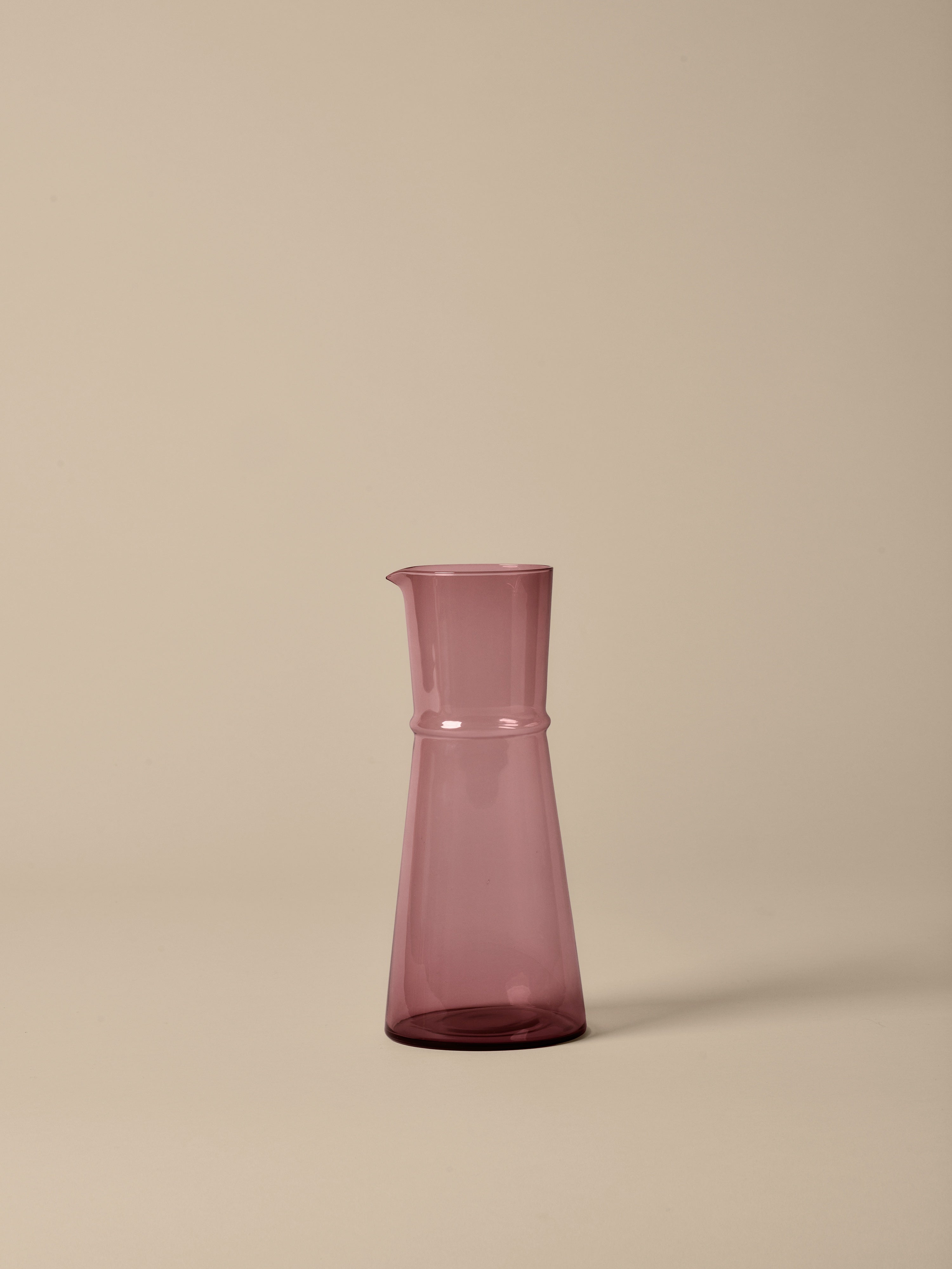 Glaskaraffe BOYA transparent lila