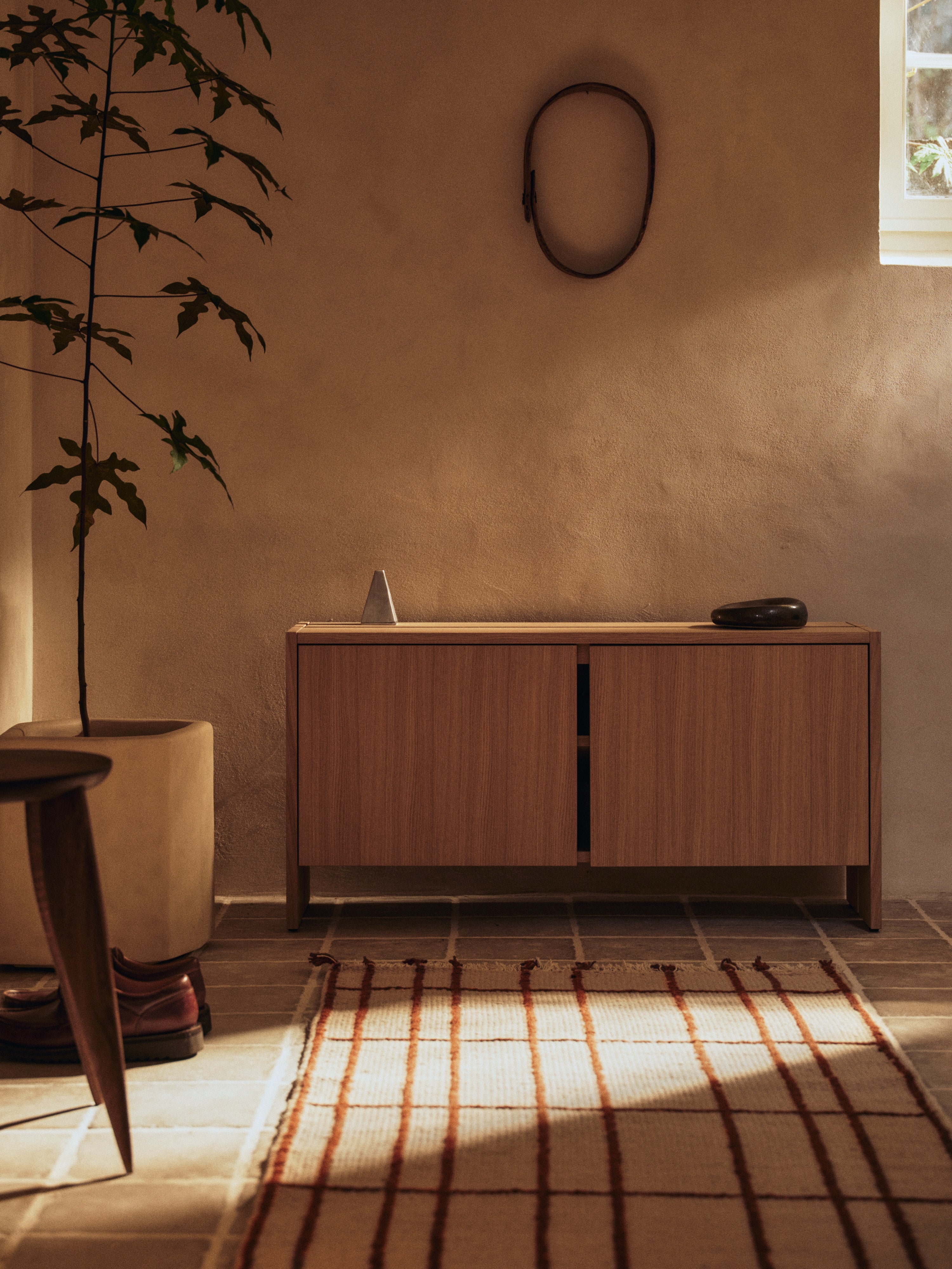 Teppich SEN beige mit braunem