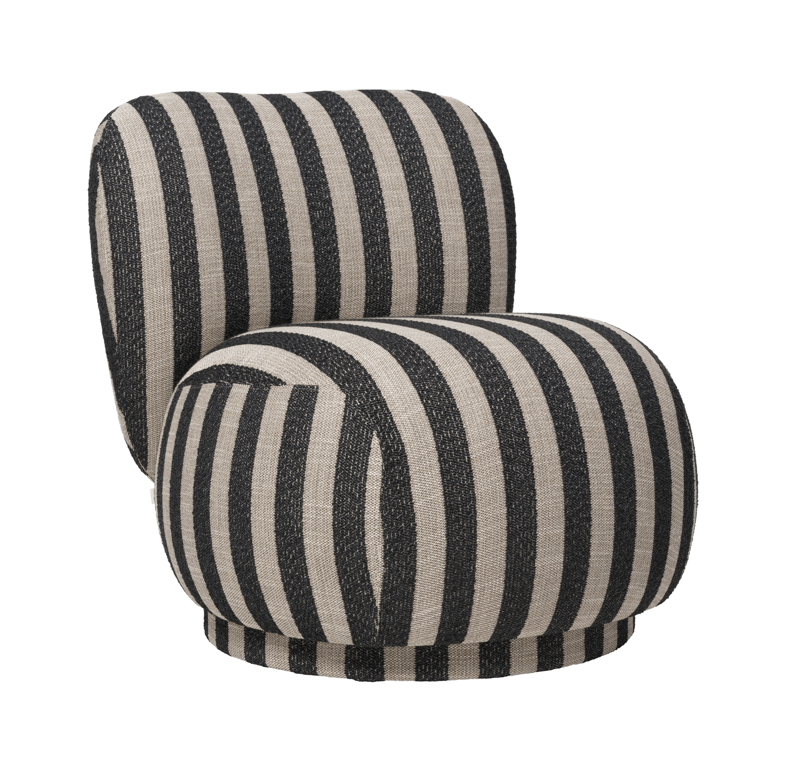 Sessel RICO PICCOLO Louisiana schwarz mit sandfarbenem Bezug