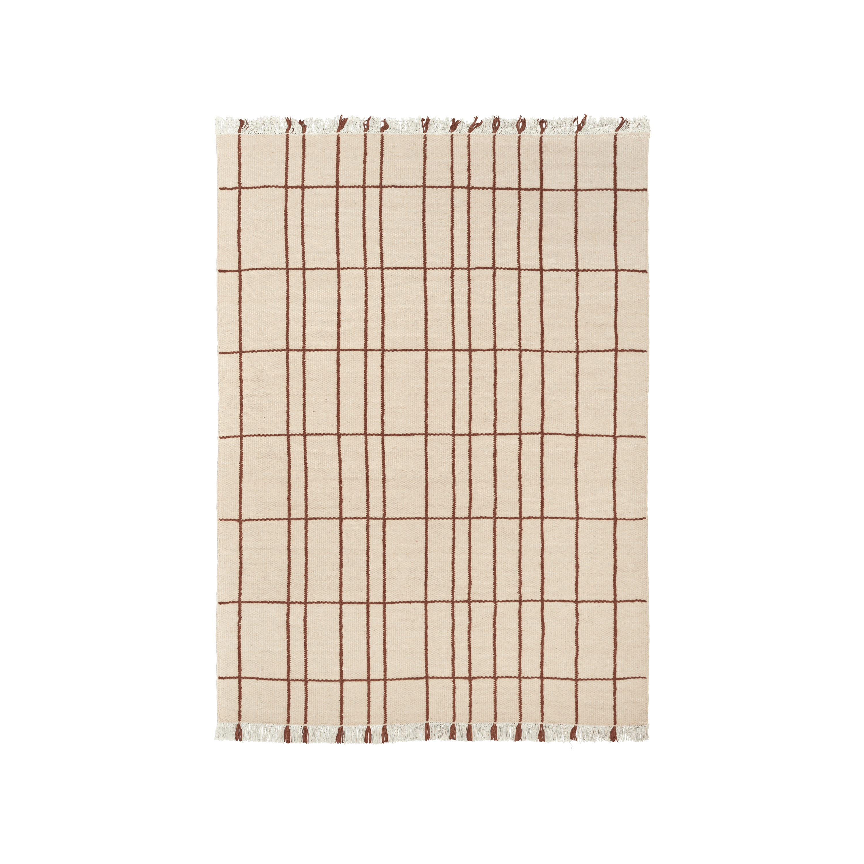 Teppich SEN beige mit braunem