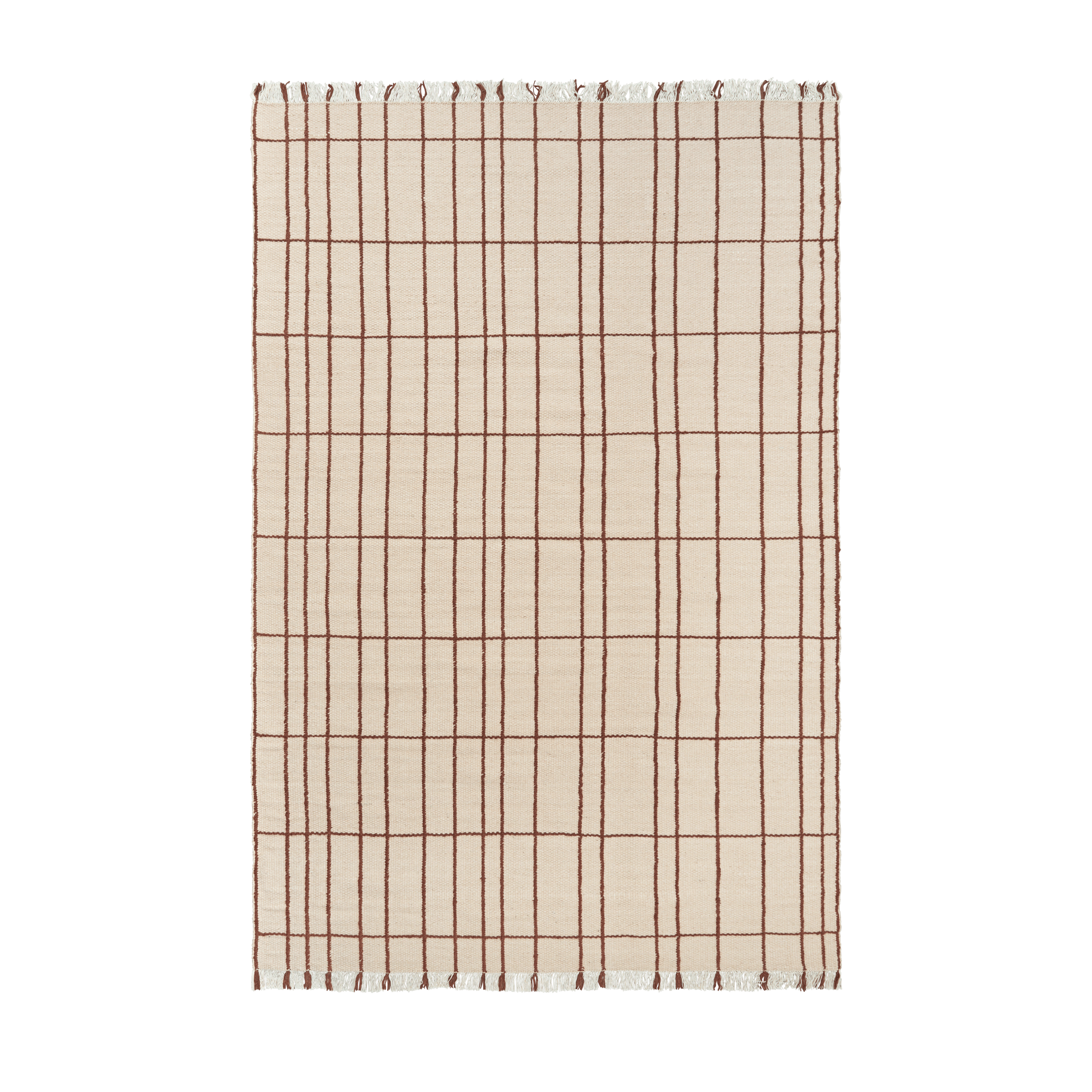 Teppich SEN beige mit braunem