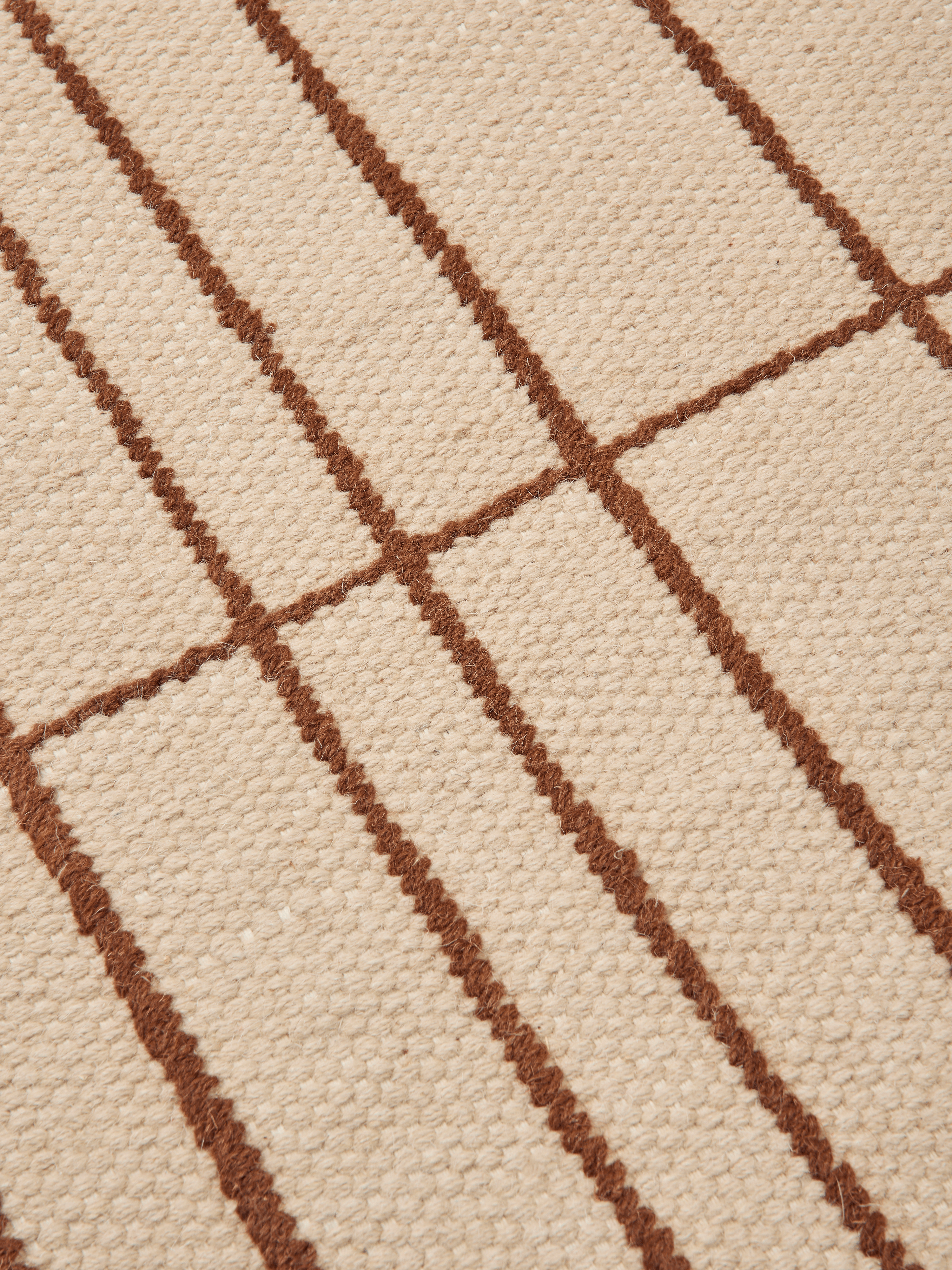 Teppich SEN beige mit braunem