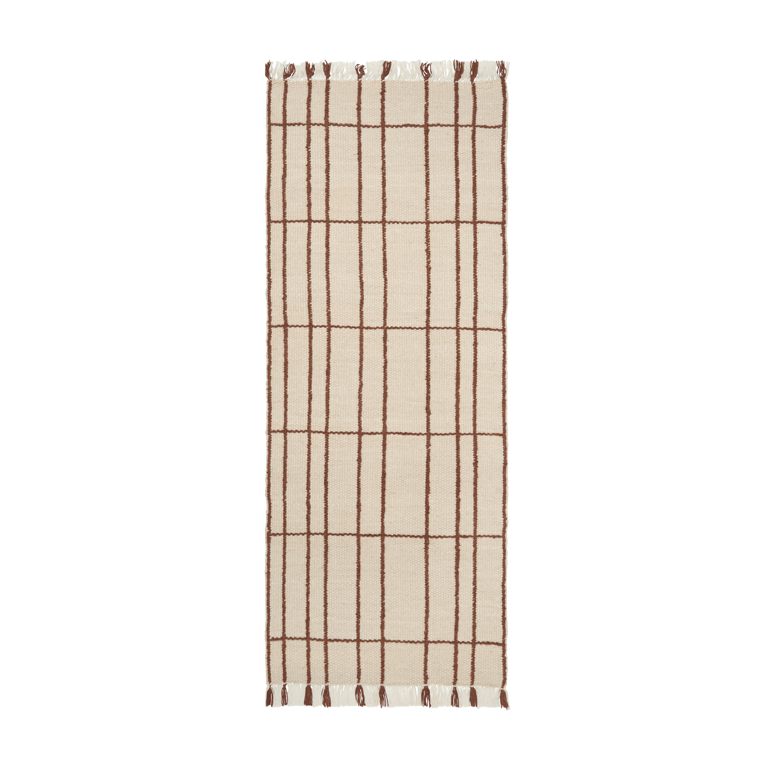 Teppich SEN beige mit braunem