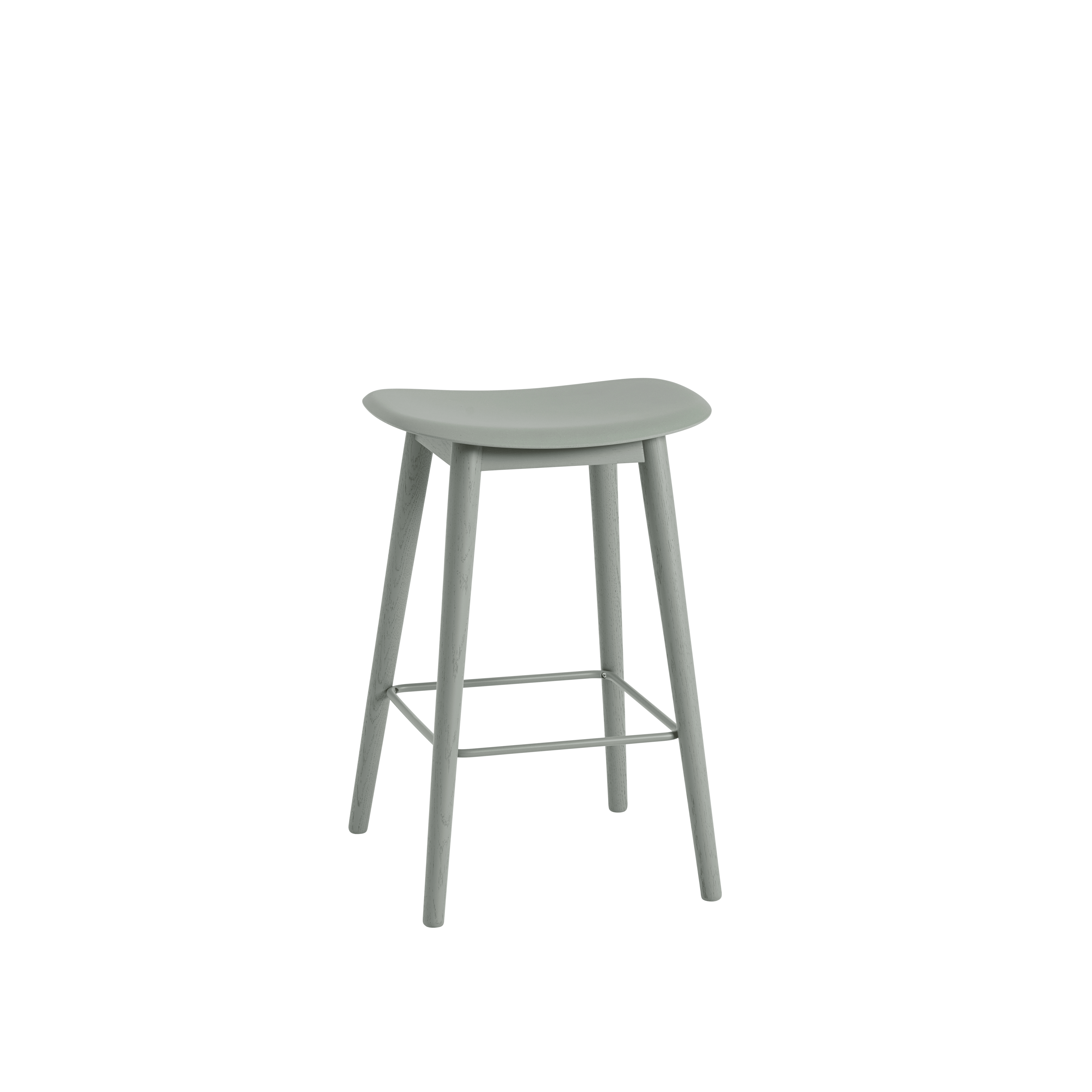 Customized FIBER Stool with Wooden Base