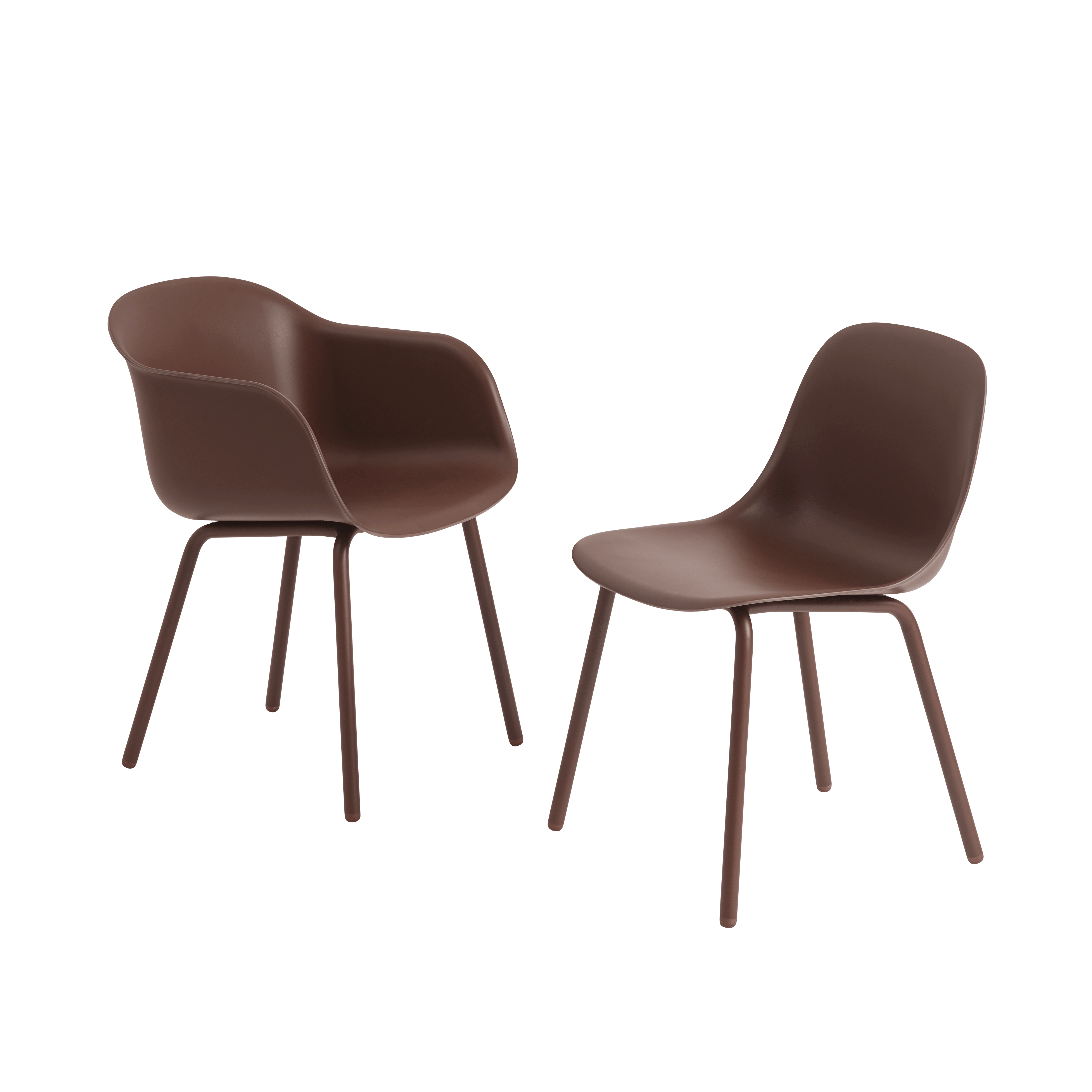 Brown Outdoor Armchair FIBER