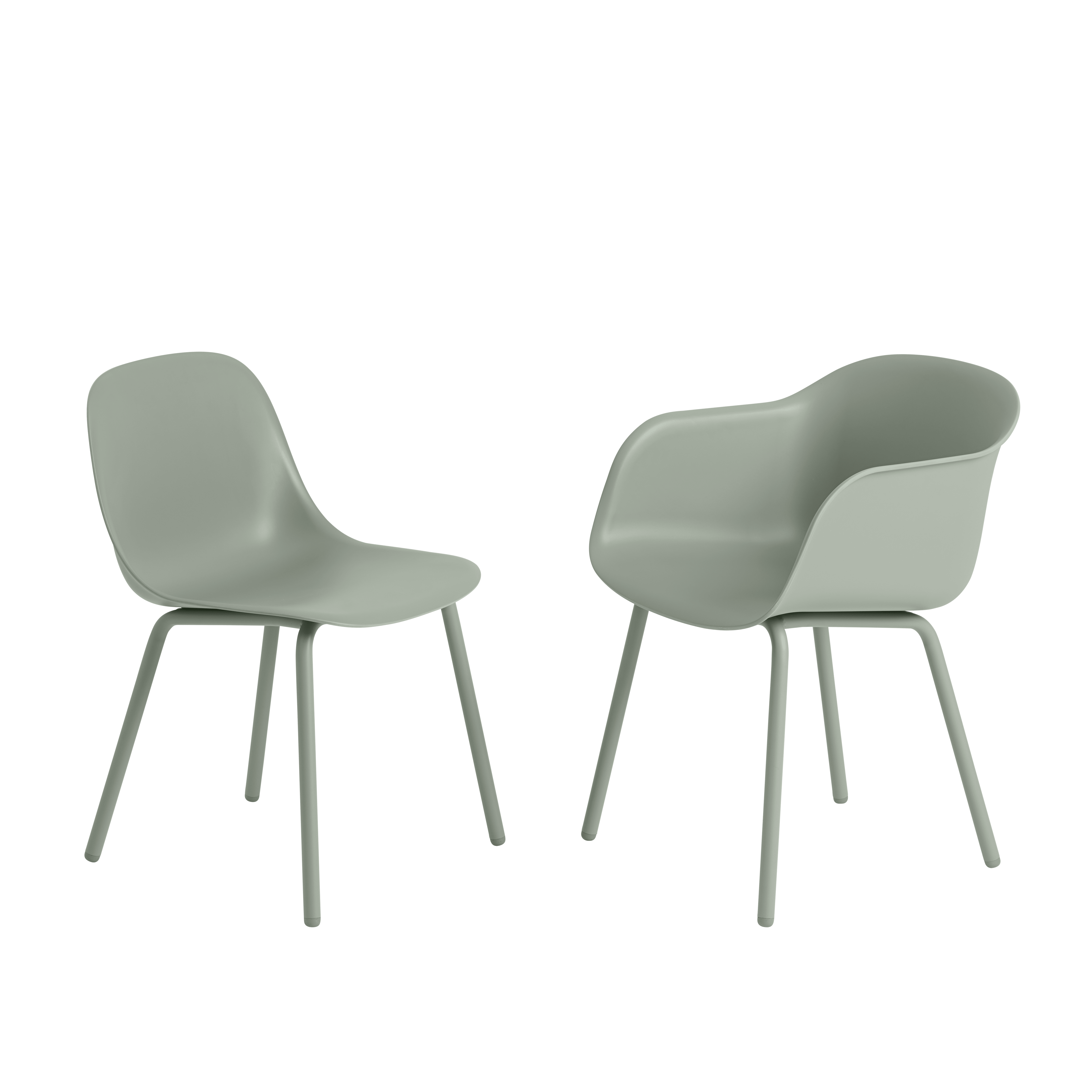 Outdoor Armchair FIBER Dirty Green