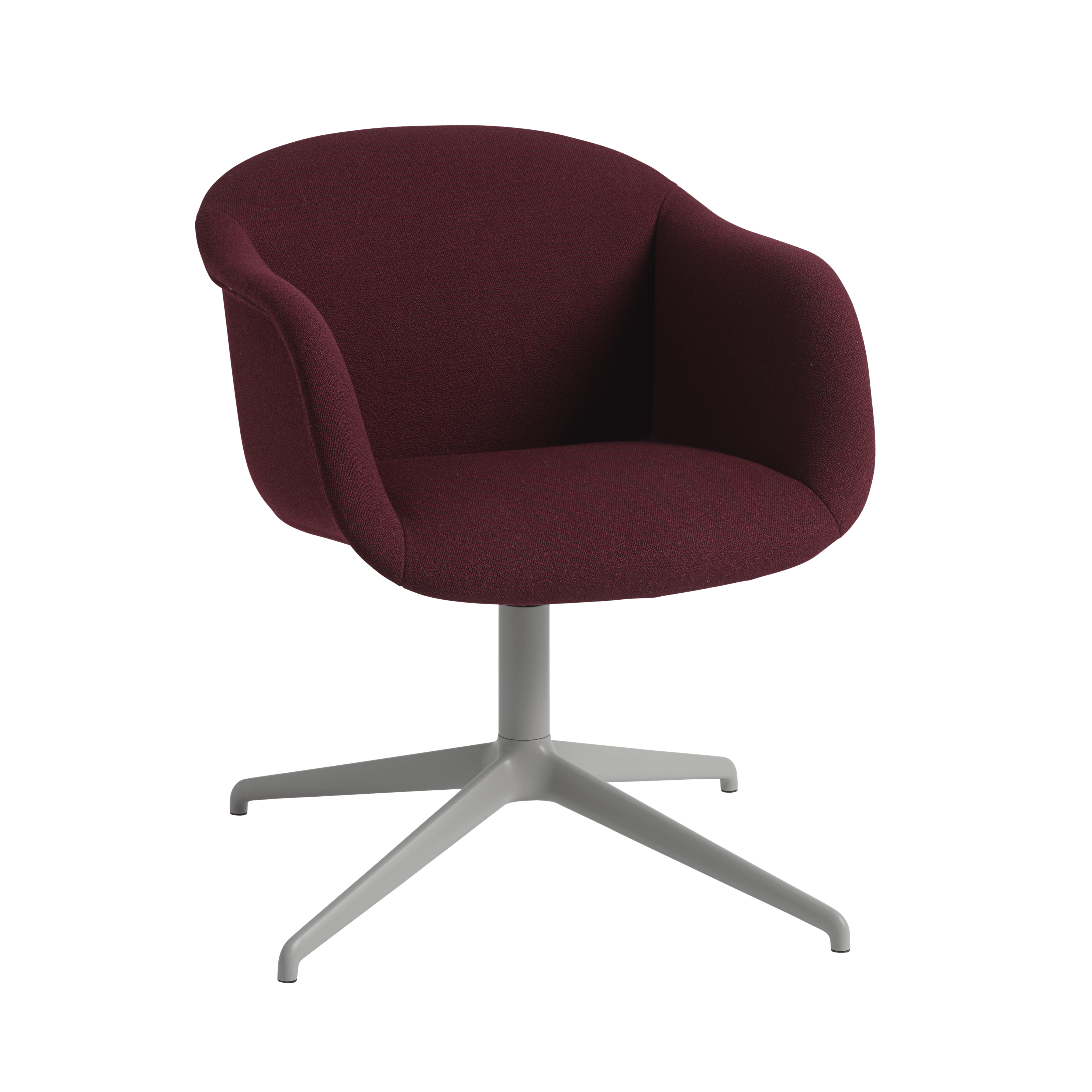 FIBER SOFT customizable swivel chair with armrests