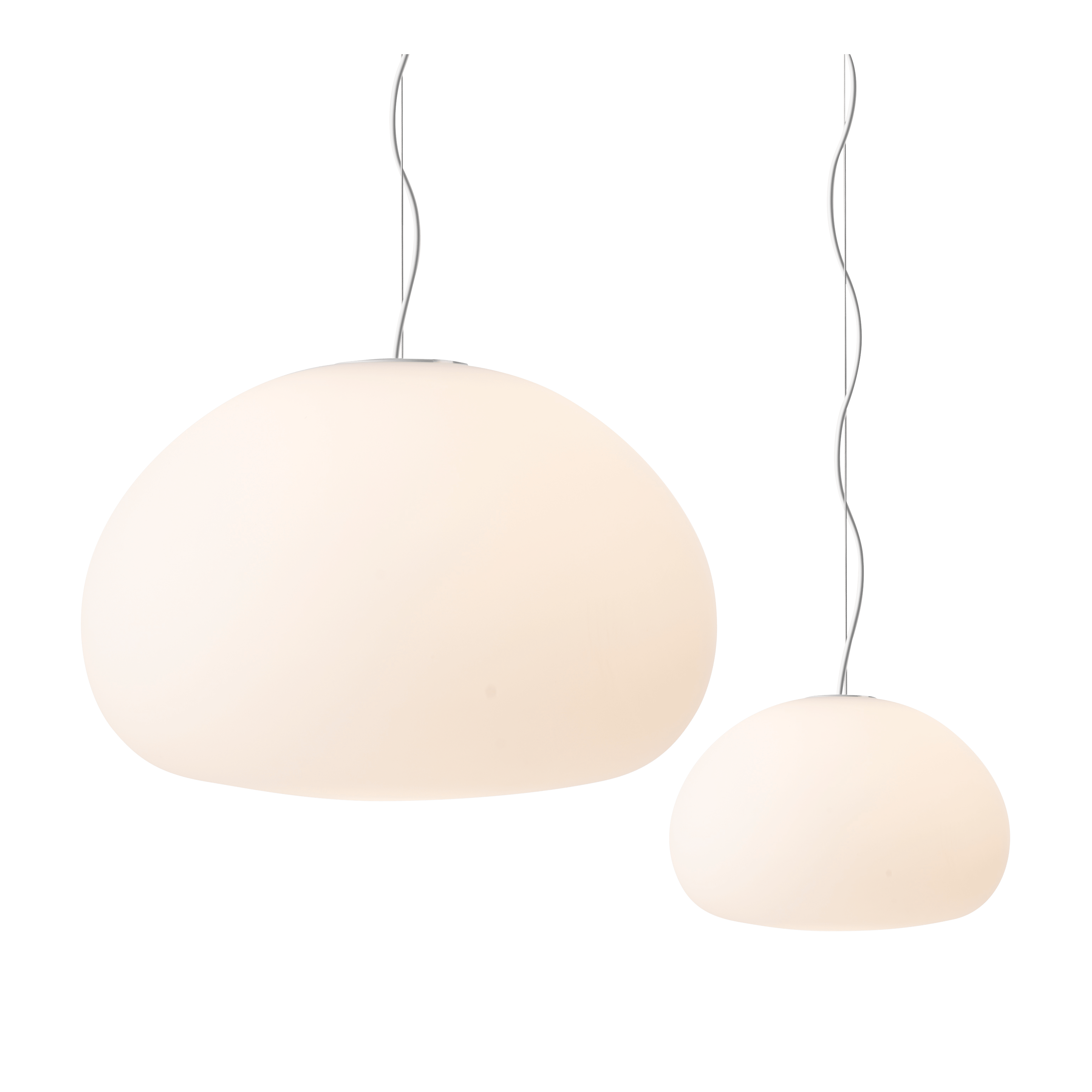 Lampa wisząca FLUID opalowe szkło