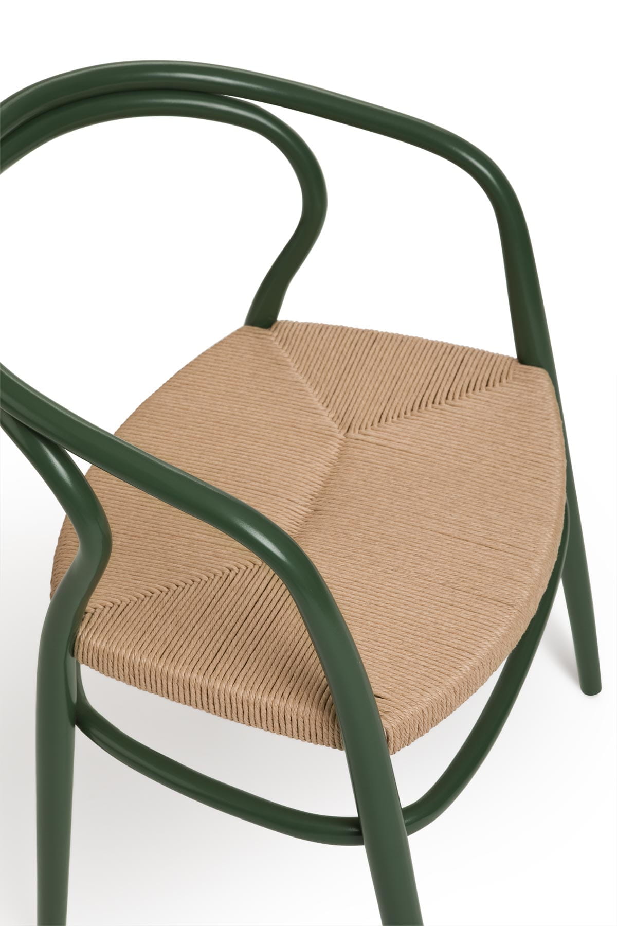 Nodo Corda B-1404 armchair beech wood with a braided seat [Julia]