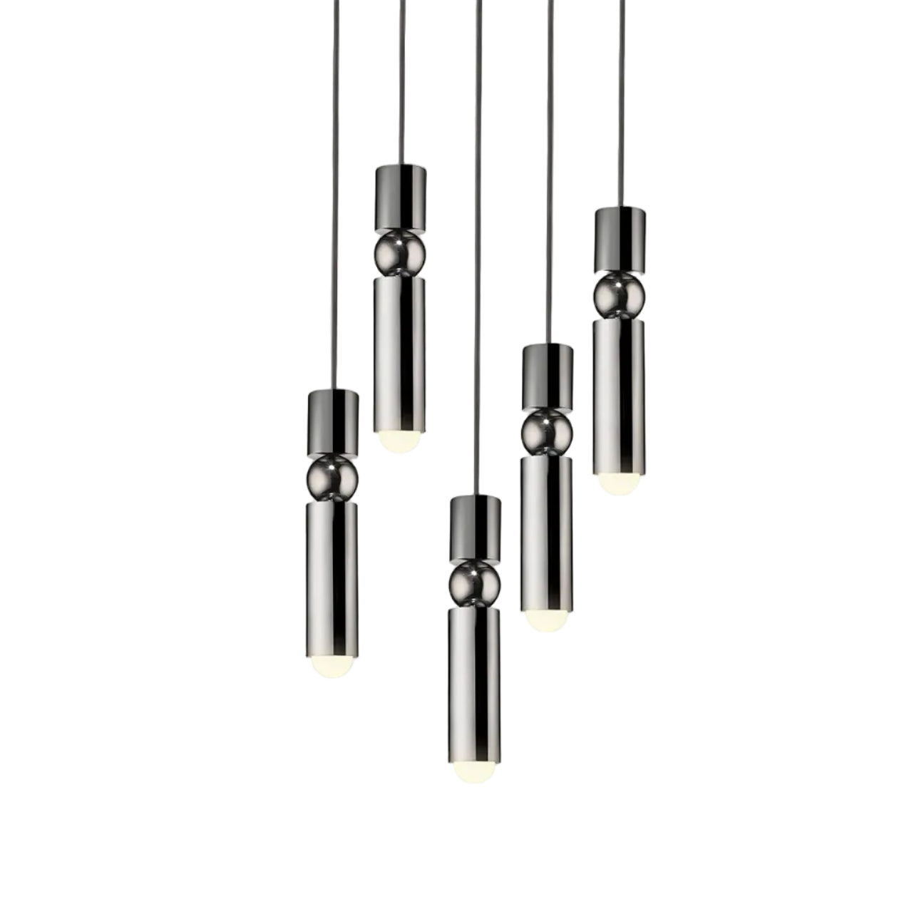 Pendelleuchte 5-flammig FULCRUM verchromt
