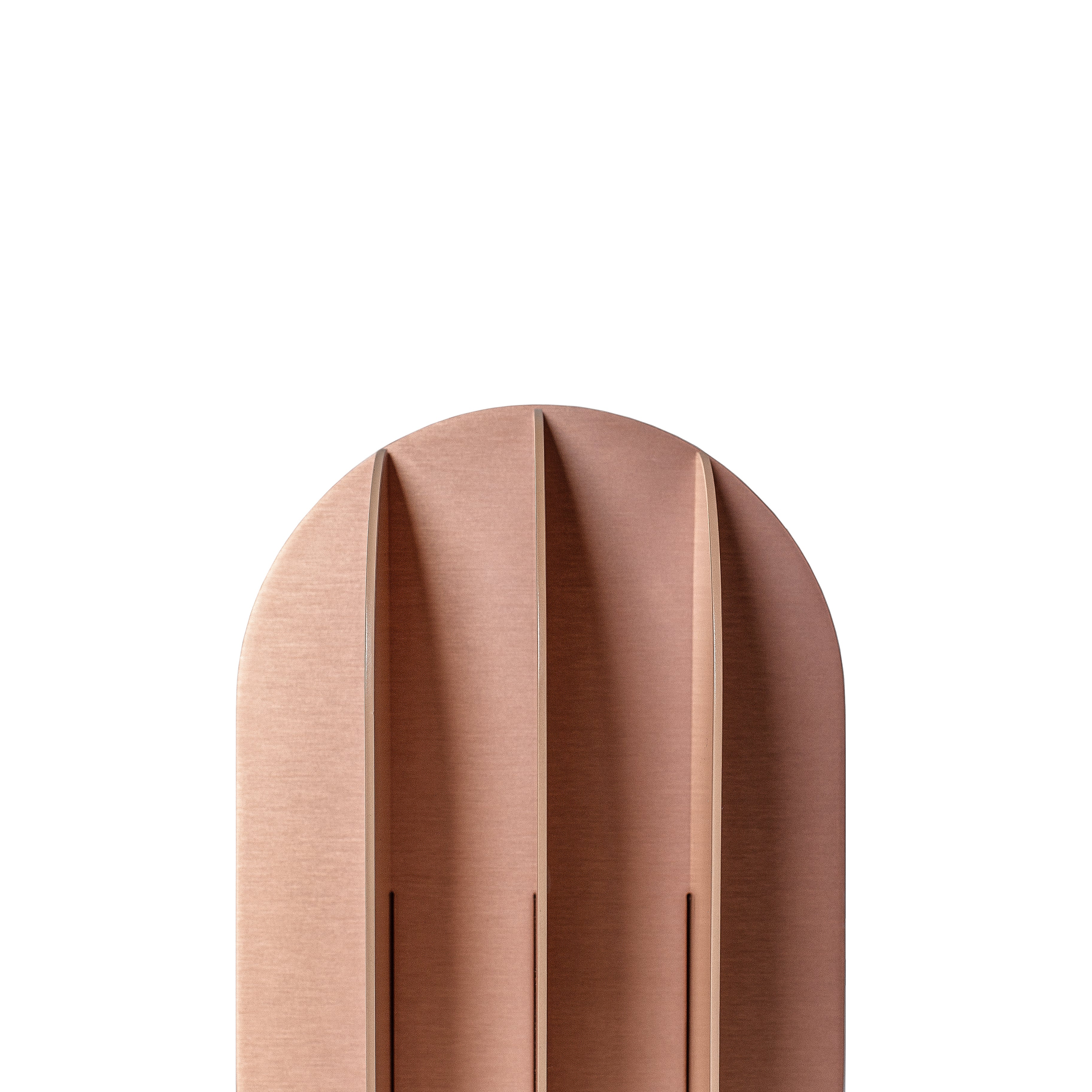 GABO vase in brown with beige and copper