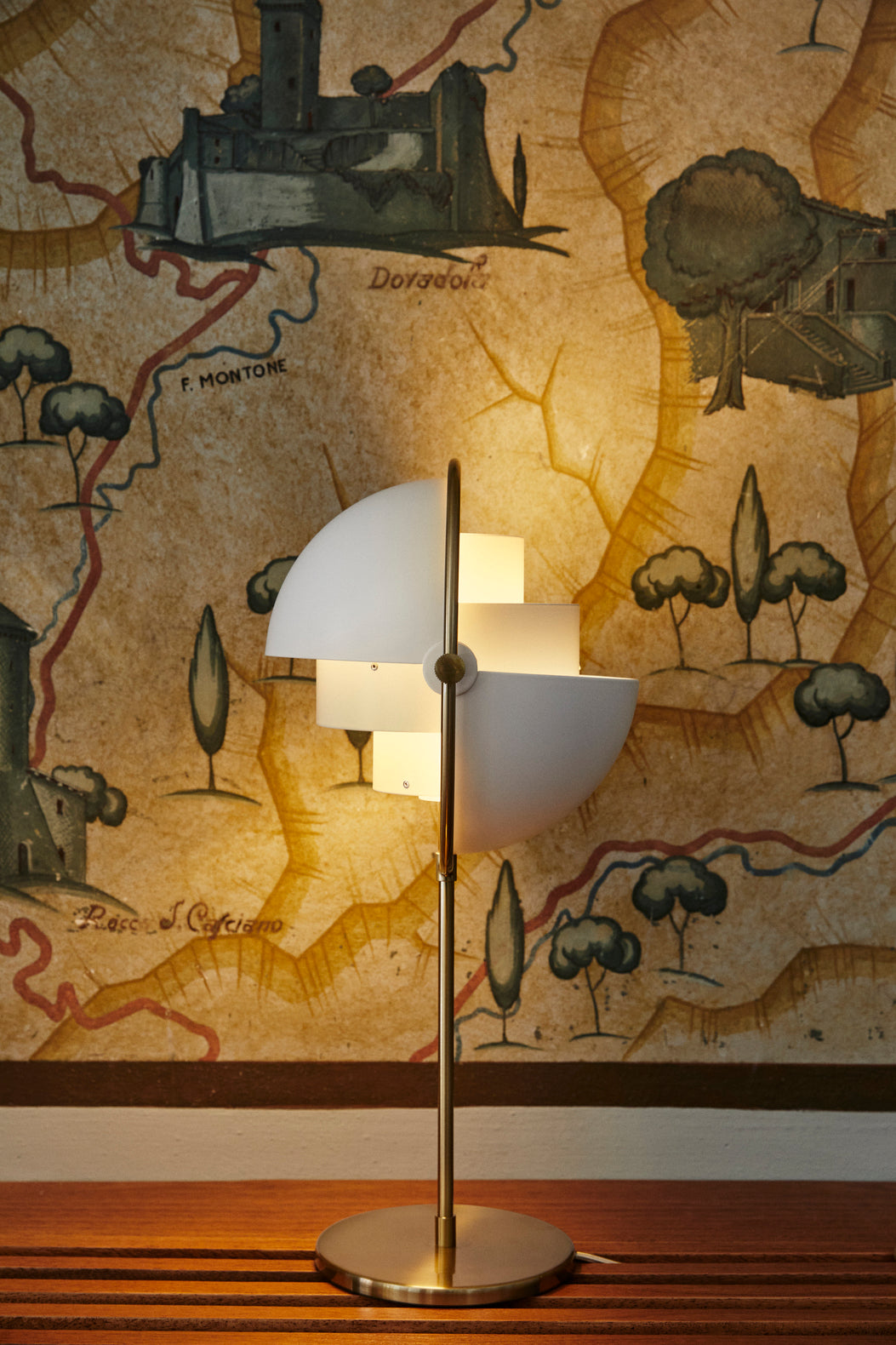 MULTI-LITE chrome table lamp