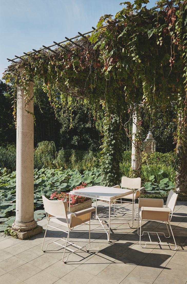 Gartentisch TROPIQUE weiße Stahl