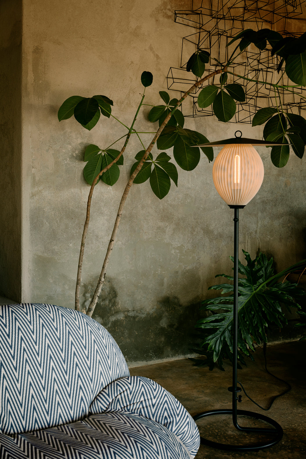 Outdoor floor lamp SATELLITE white