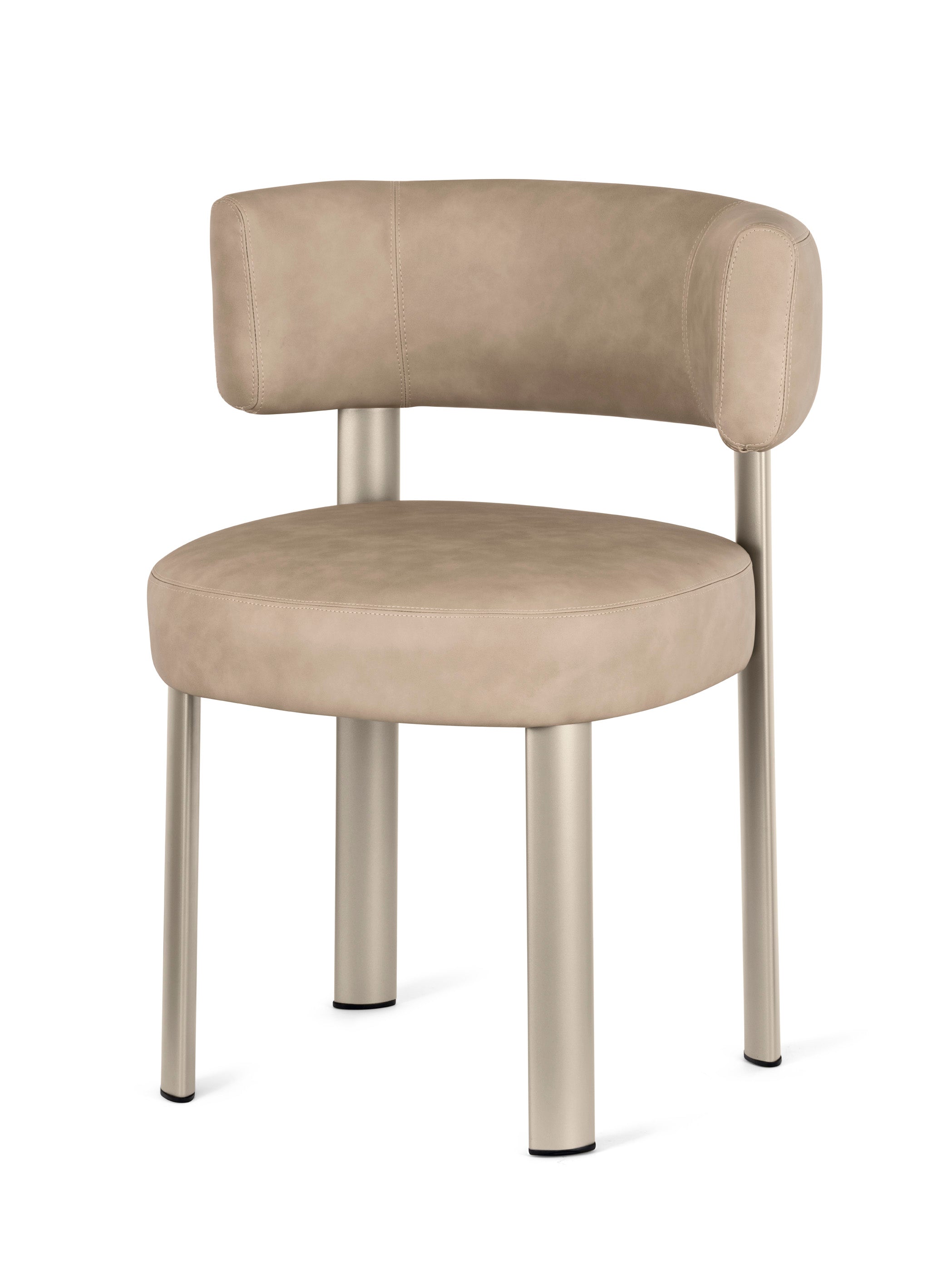 Polsterstuhl GLEN mit beiger Basis