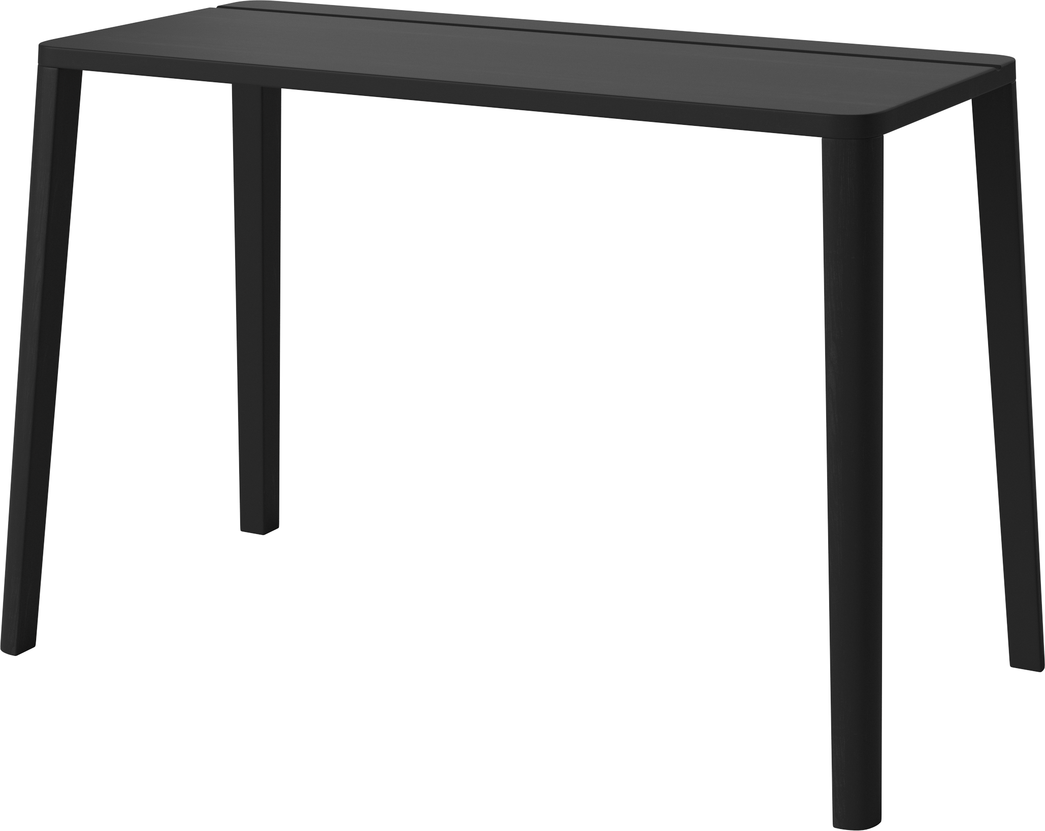 Graceful desk black oak wood