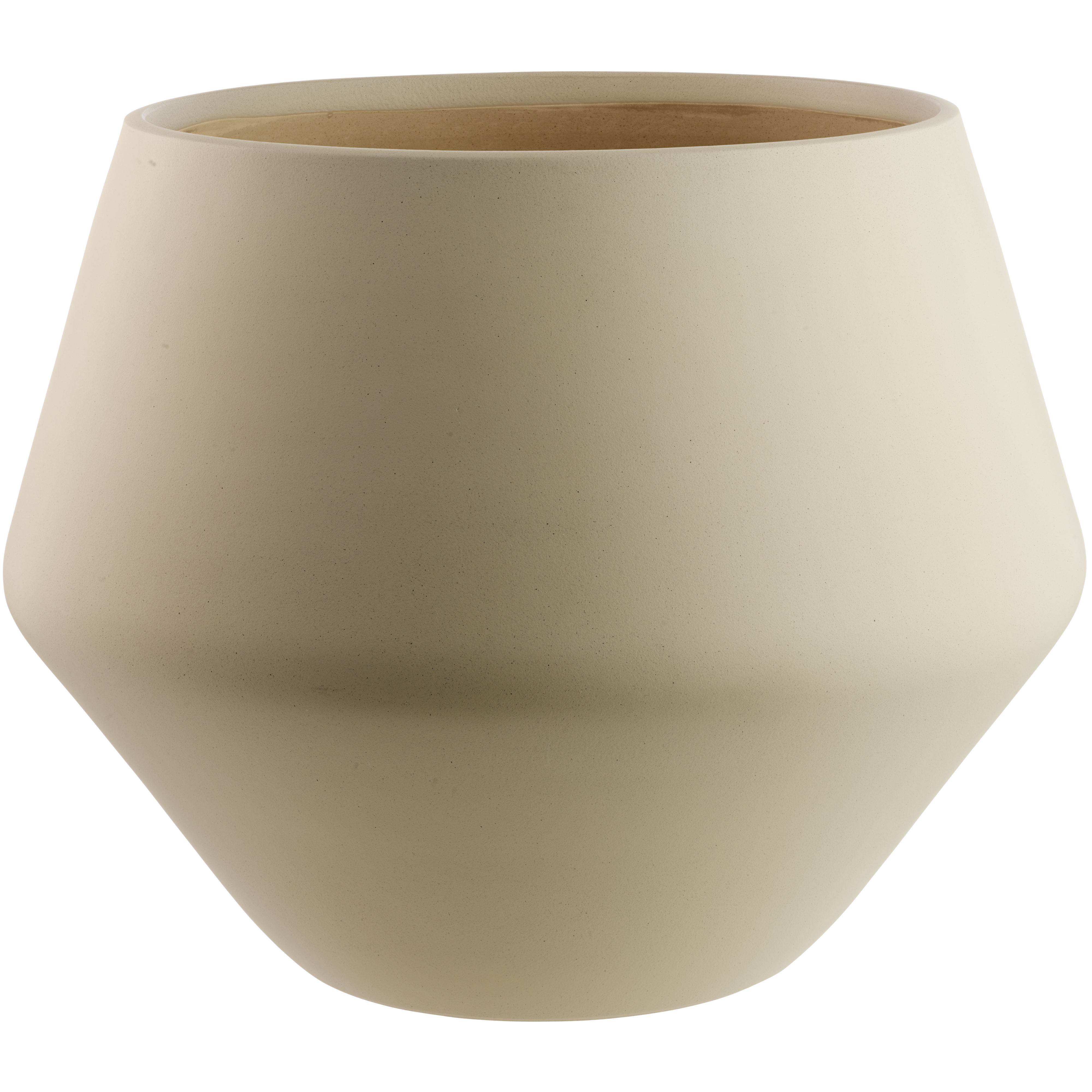 Grows pot beige ceramics