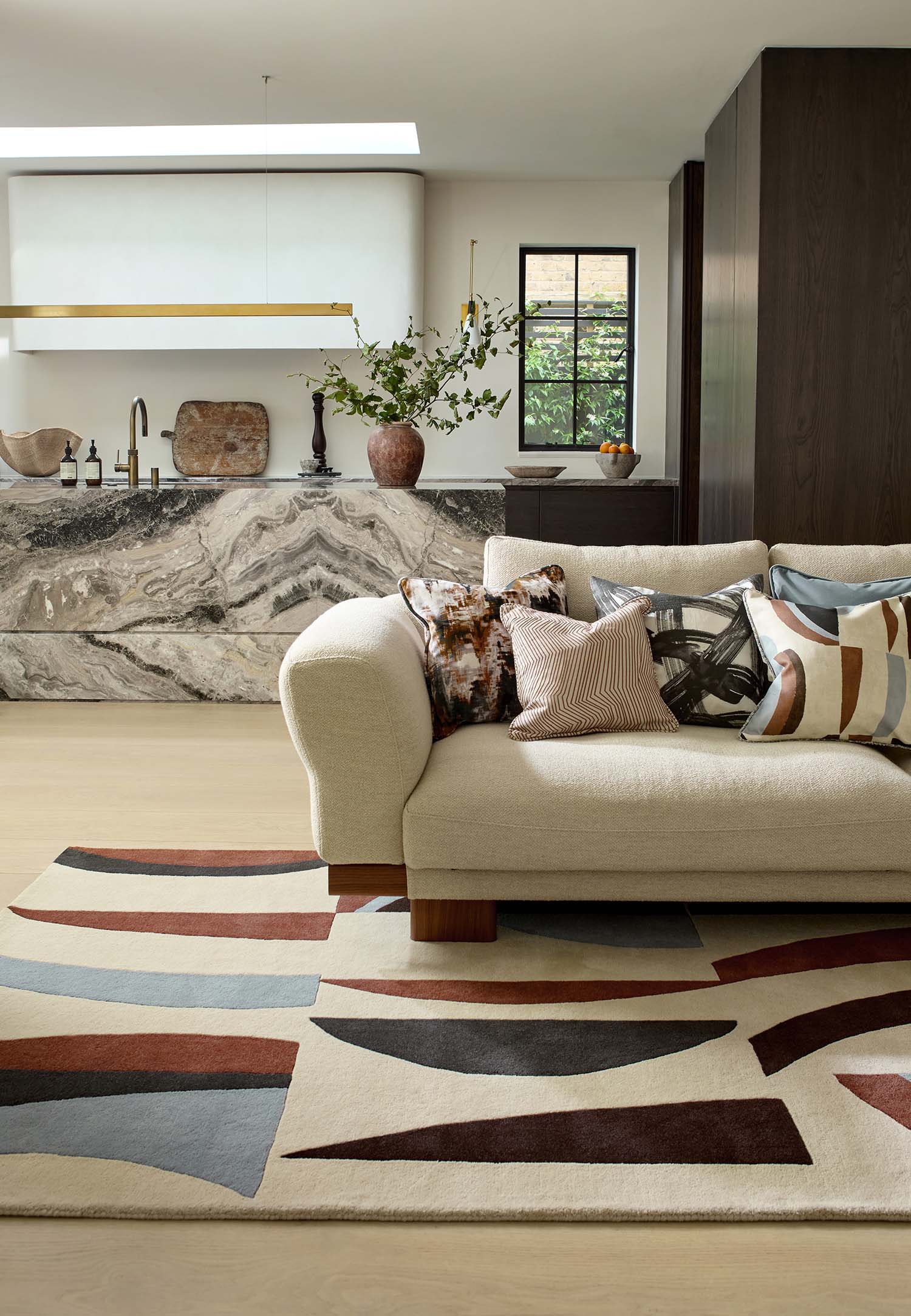 TORILLO CORNFLOWER WALNUT Teppich beige-braun
