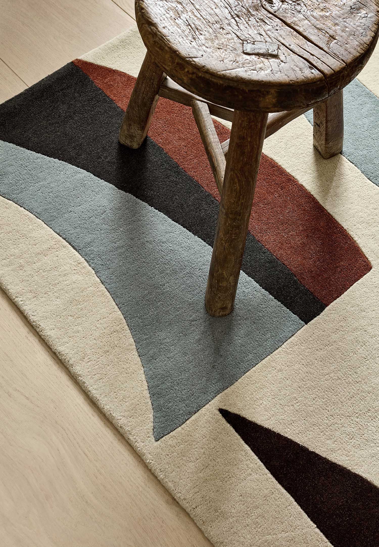 TORILLO CORNFLOWER WALNUT rug beige-brown