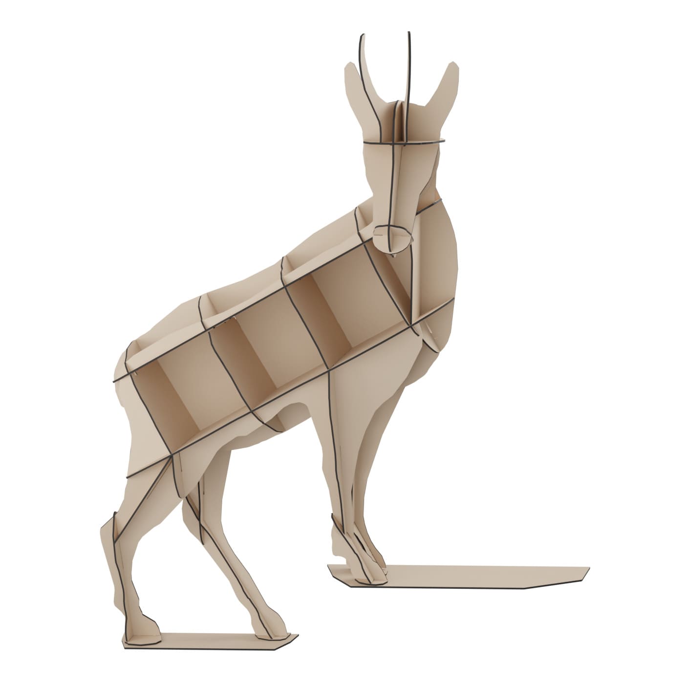 Wandregal HORACE in Beige
