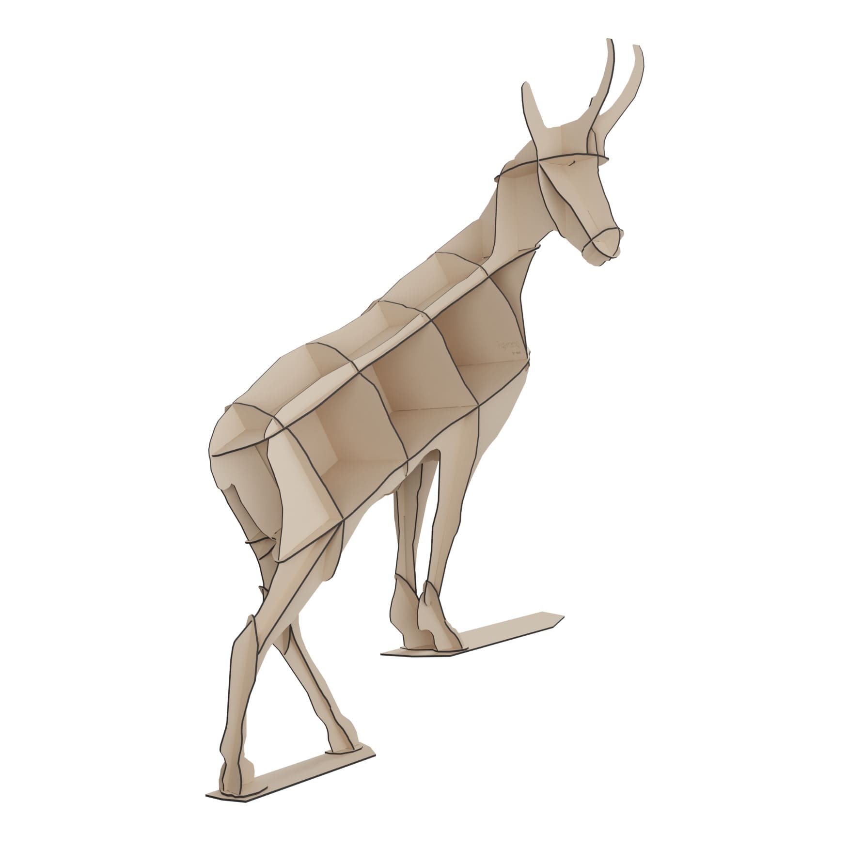 Wandregal HORACE in Beige