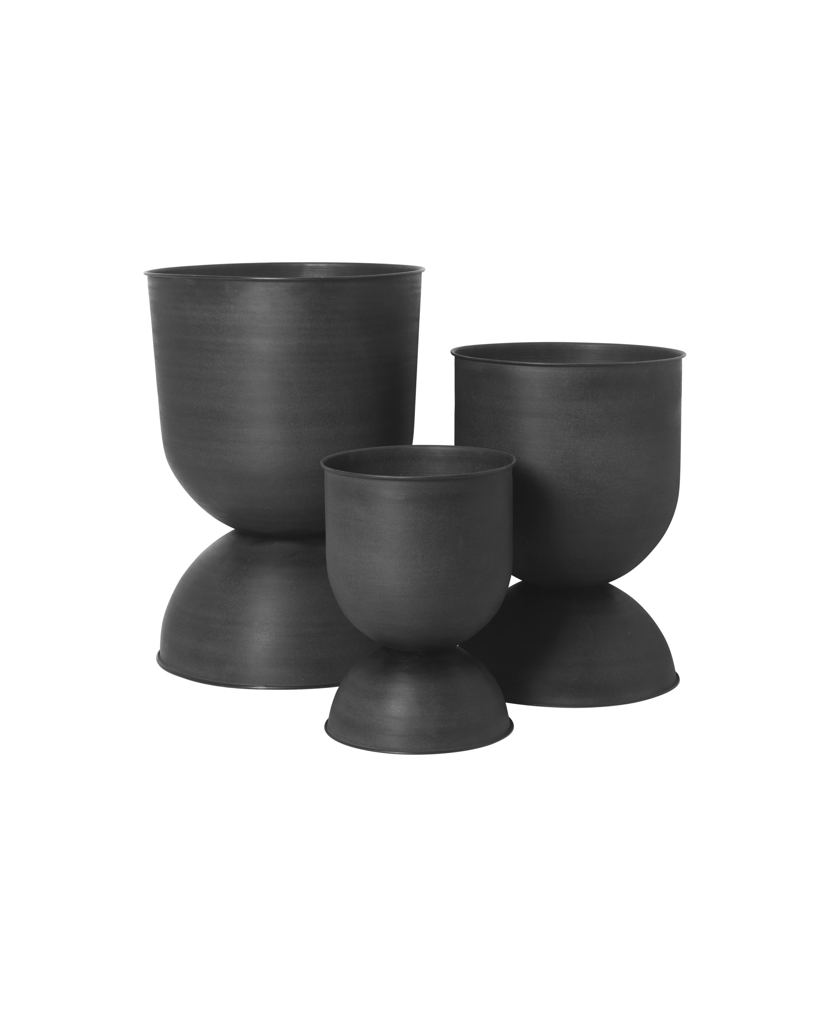 Hourglass Pot Black