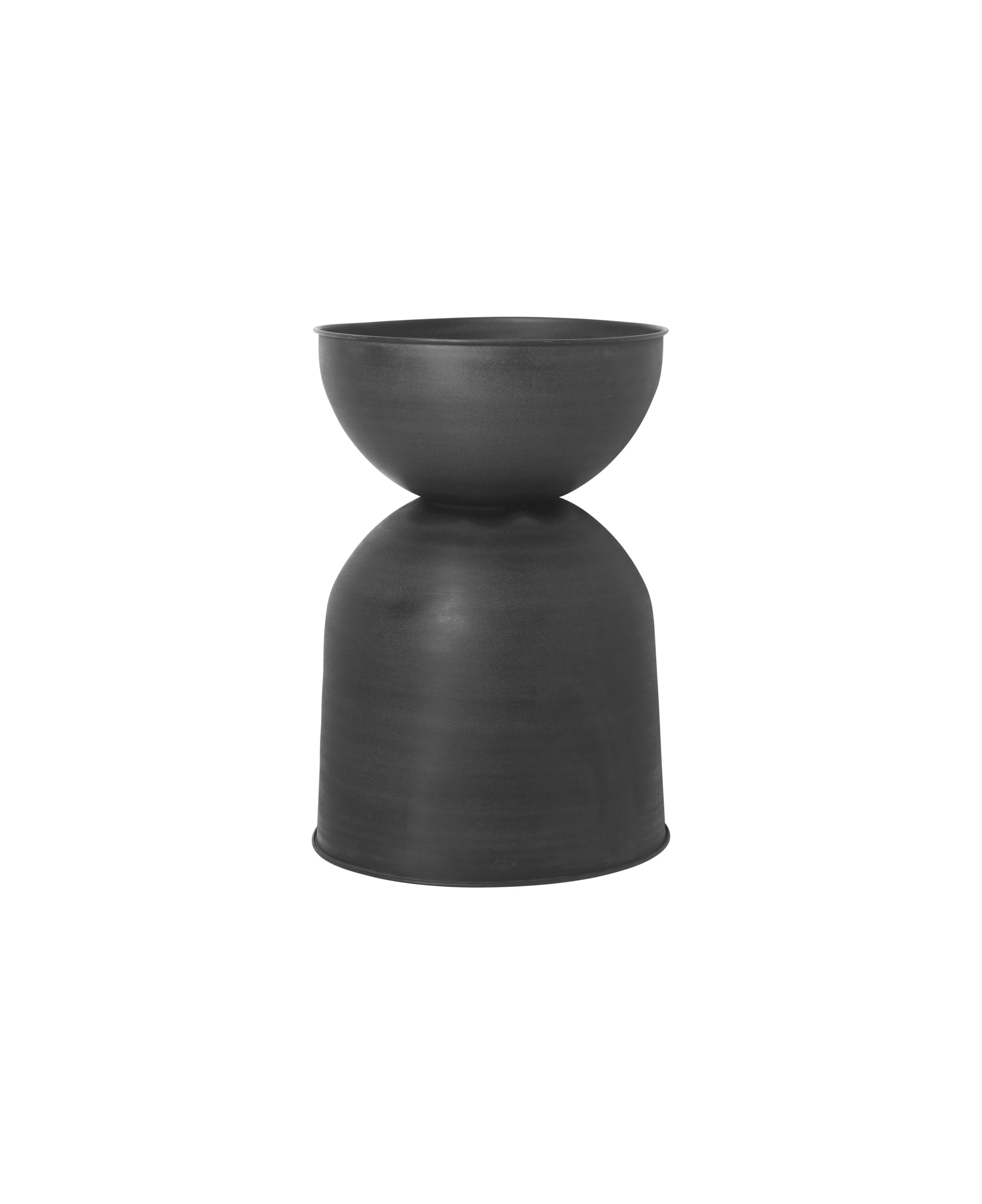 Hourglass Pot Black