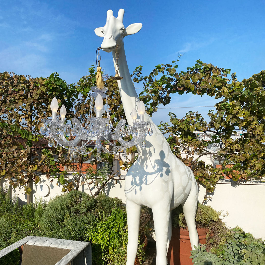 Outdoor lamp GIRAFFE IN LOVE M pink