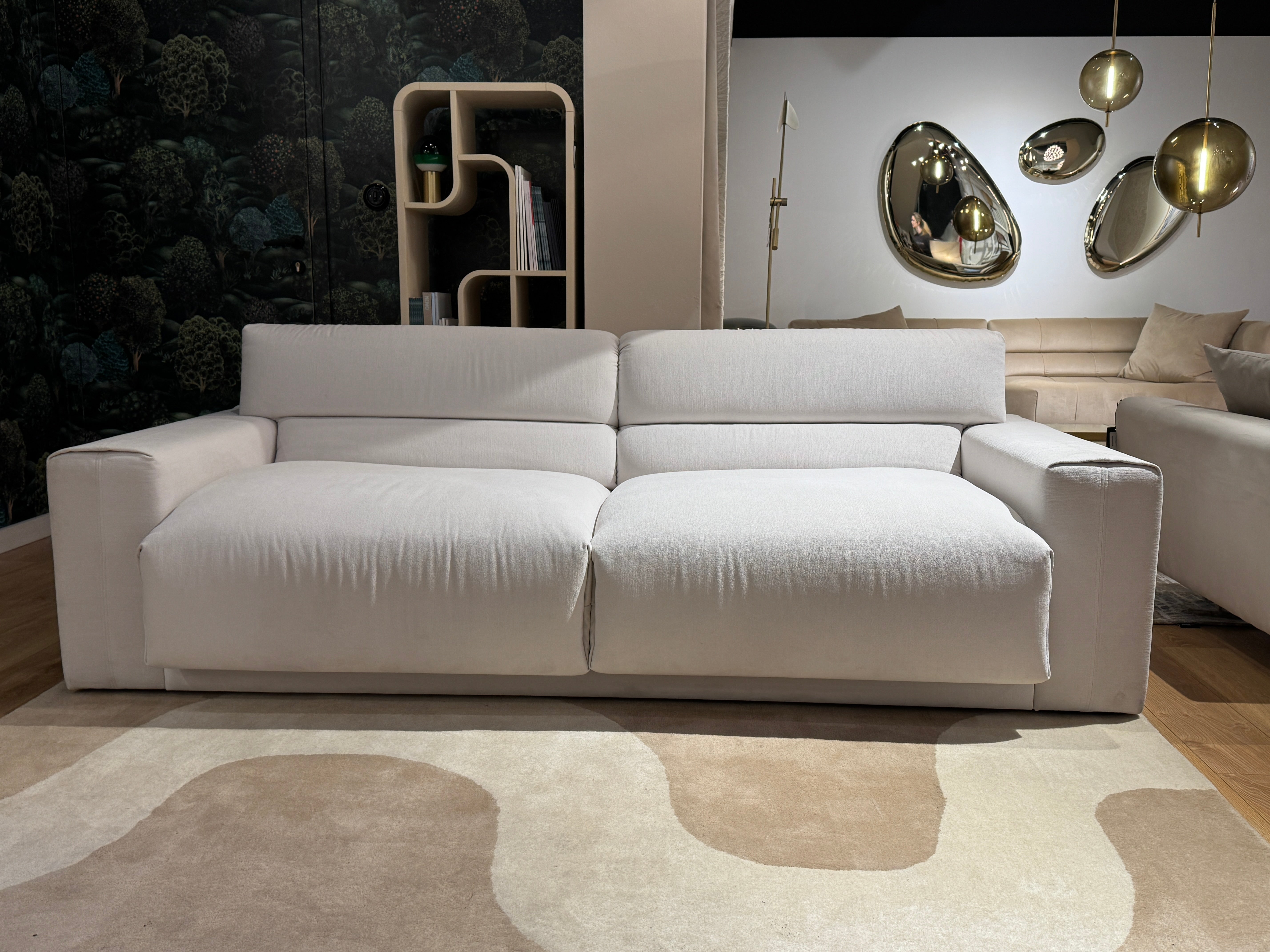 Cloud 2 beige folding sofa