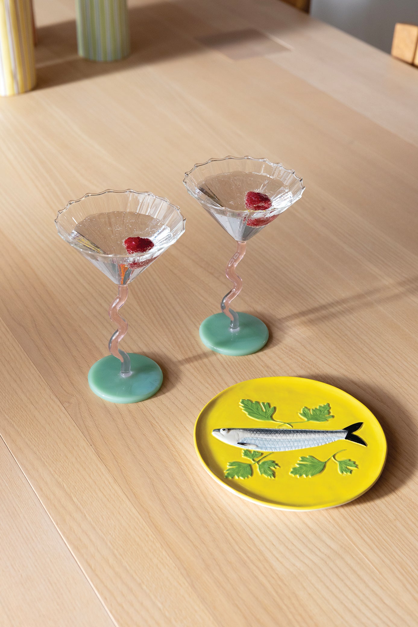 DE LA MER Colorful Dessert Plate Set